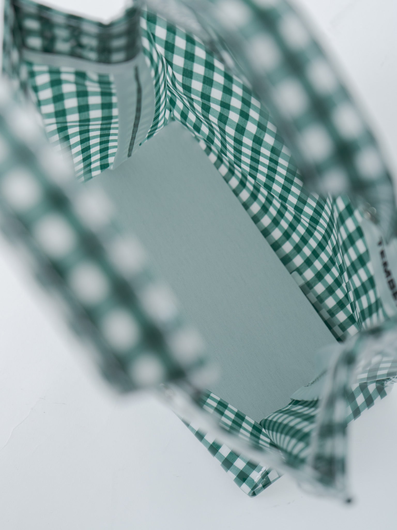 Namu Shop - Tembea Paper Tote Small - Gingham Green