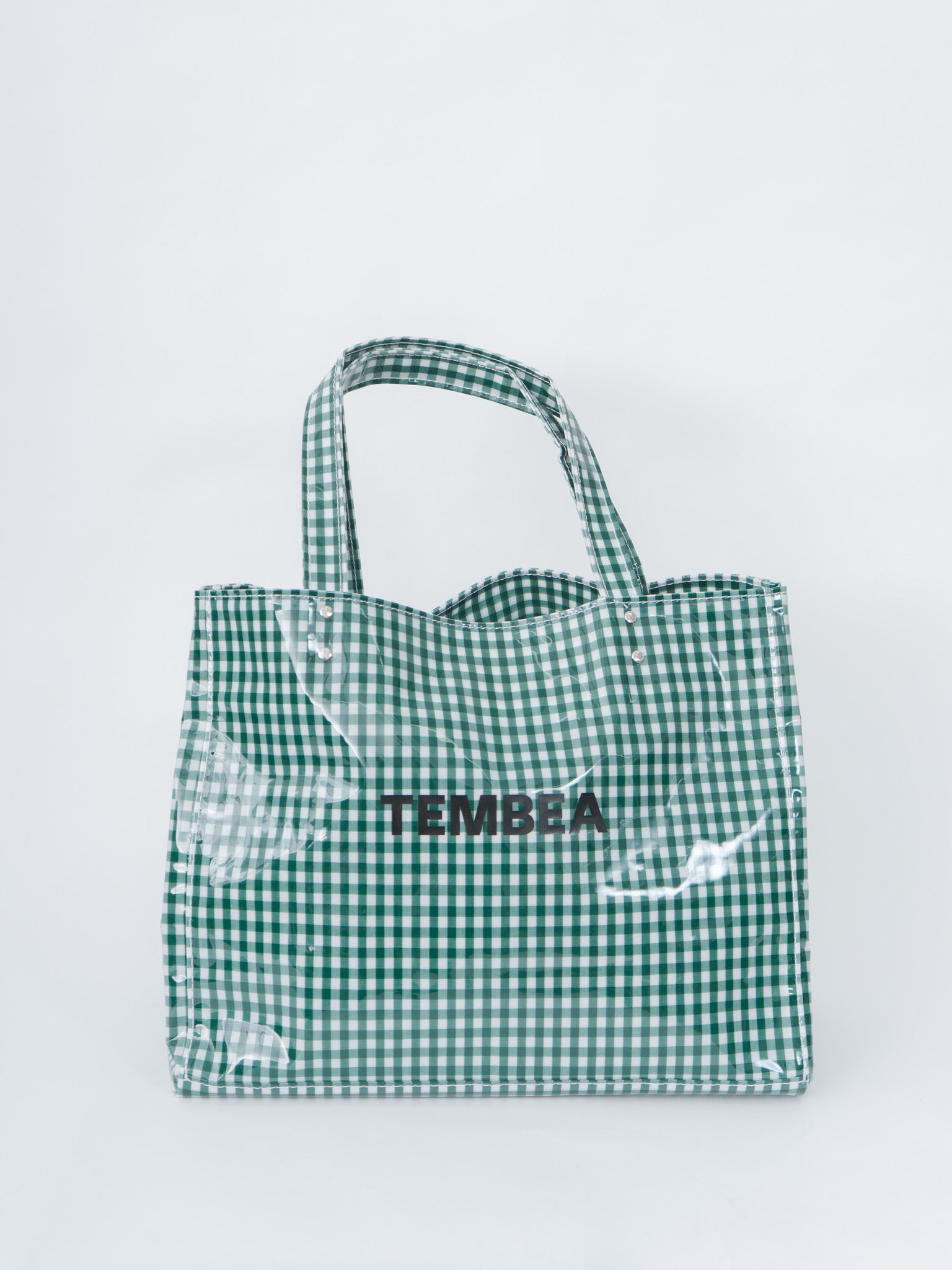 Namu Shop - Tembea Carry Tote - Gingham Green