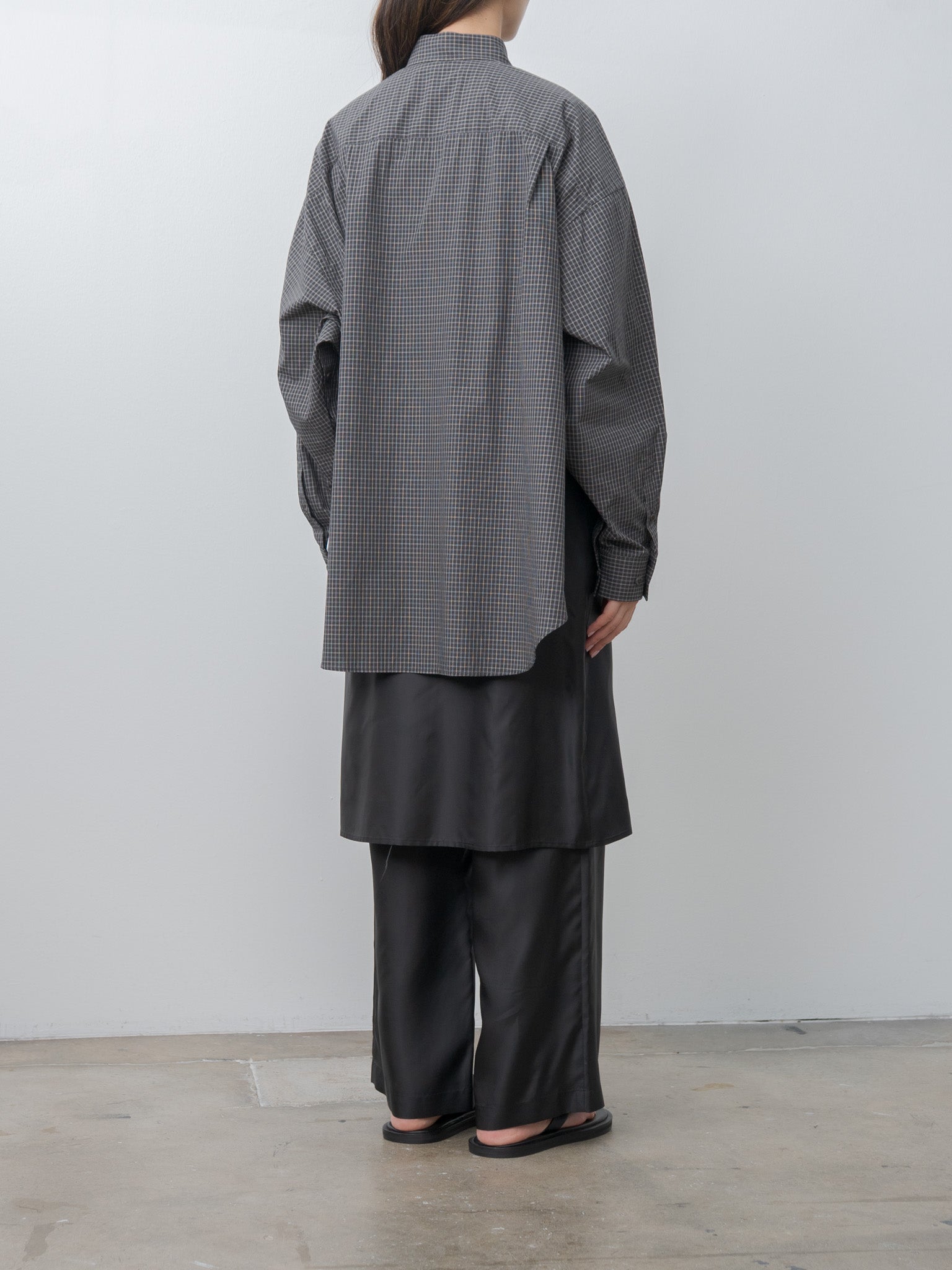 Namu Shop - Inscrire Cupro Layered Pants - Black