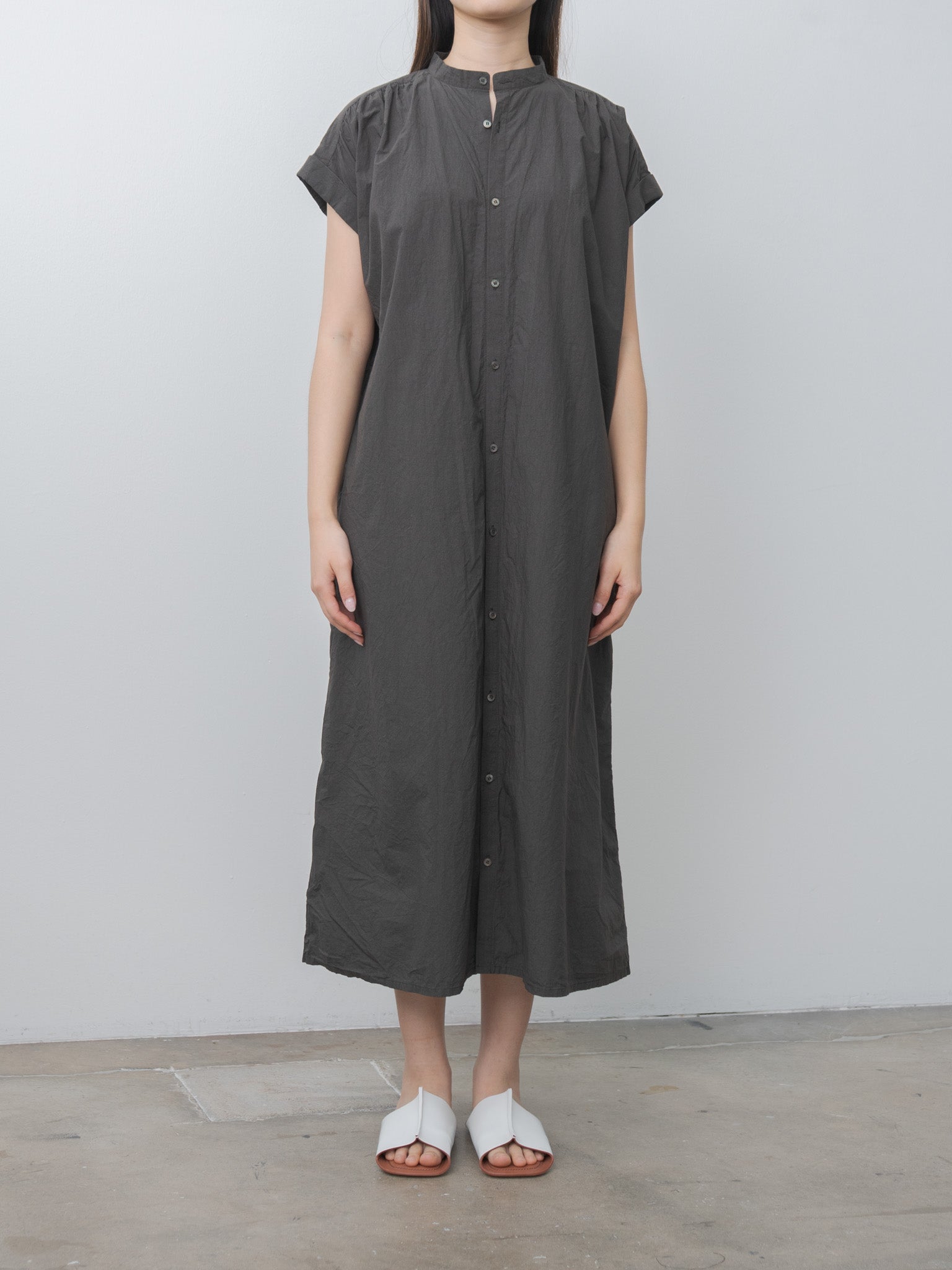 Namu Shop - Ichi Antiquites Typewriter Dress - Charcoal