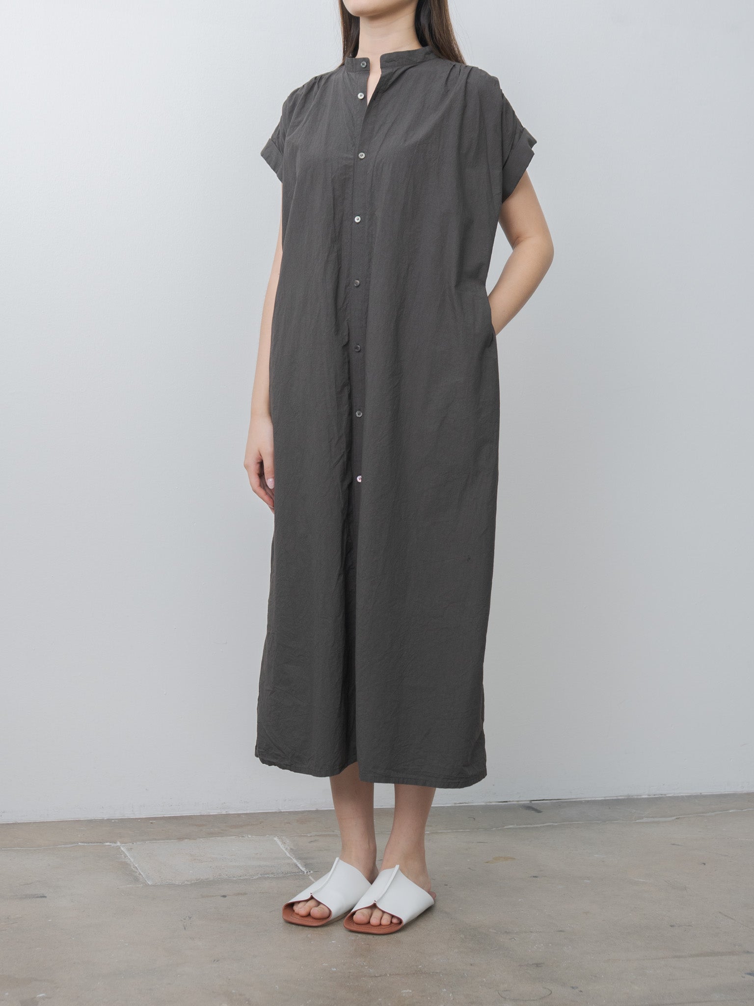 Namu Shop - Ichi Antiquites Typewriter Dress - Charcoal