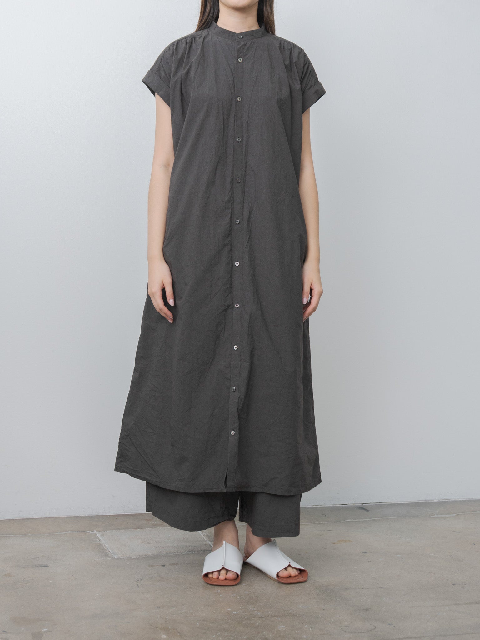 Namu Shop - Ichi Antiquites Typewriter Dress - Charcoal