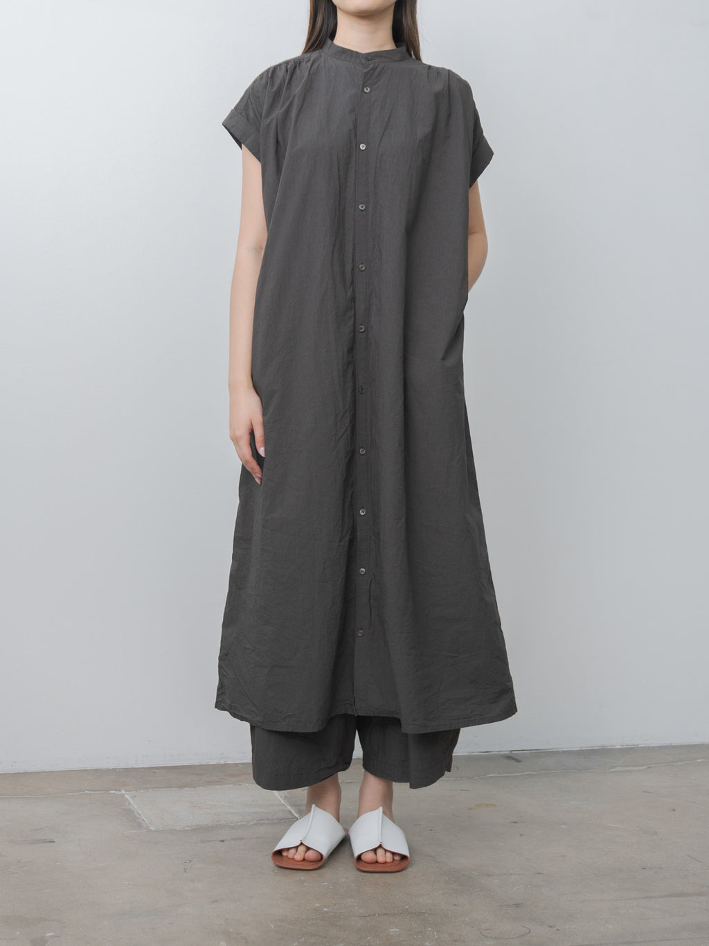 Namu Shop - Ichi Antiquites Typewriter Dress - Charcoal