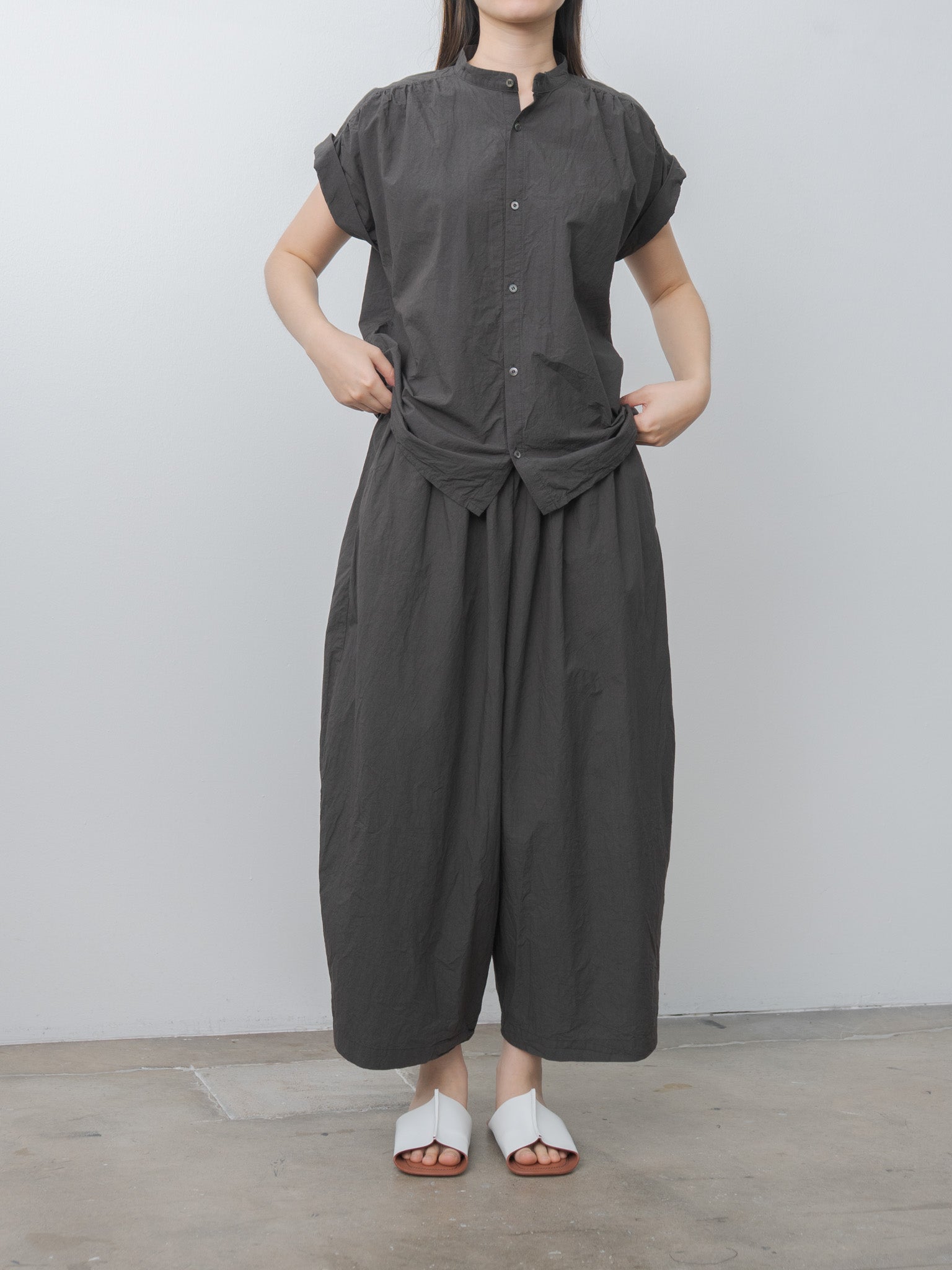 Namu Shop - Ichi Antiquites Typewriter Pants - Charcoal