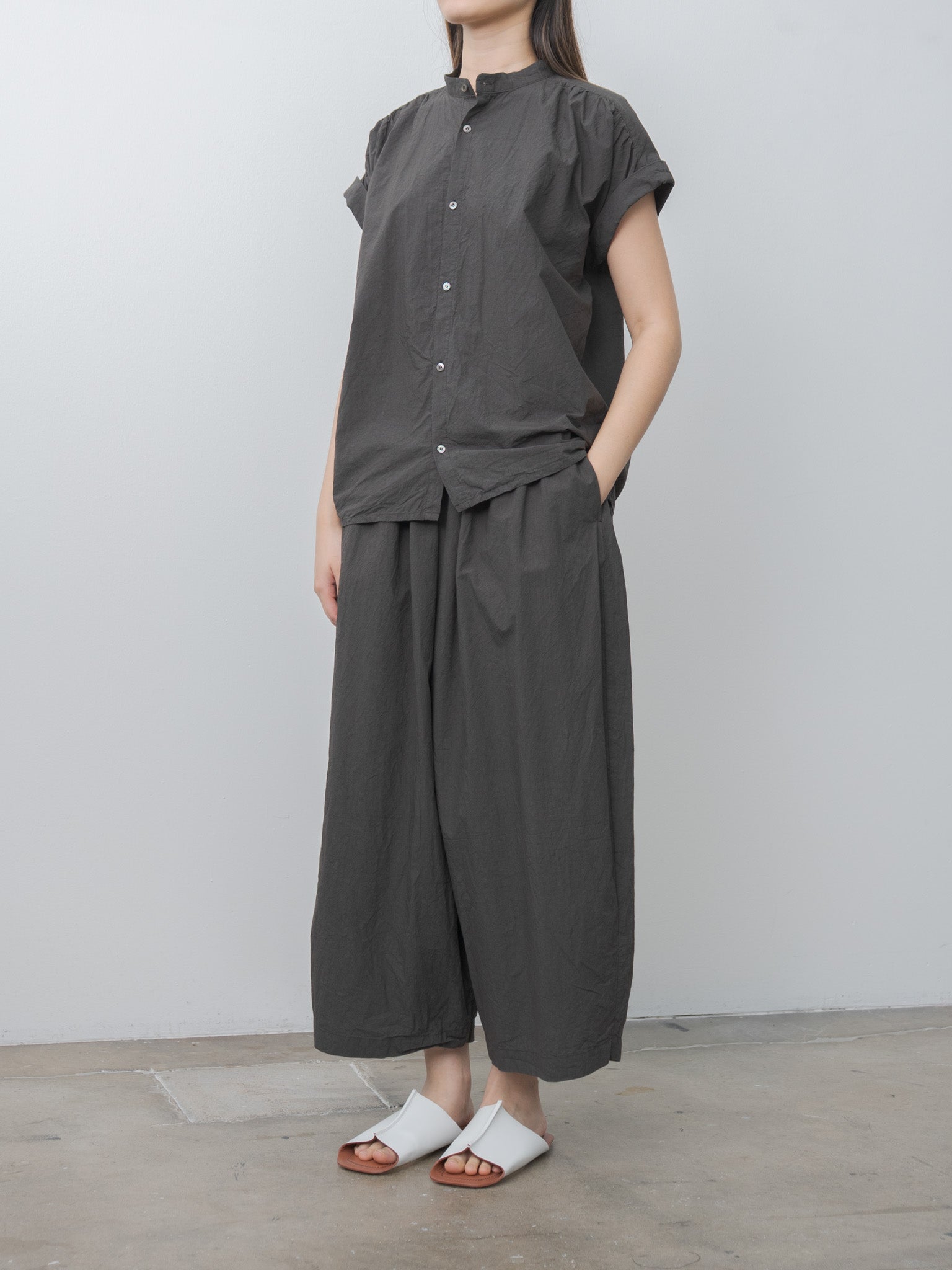 Namu Shop - Ichi Antiquites Typewriter Shirt - Charcoal