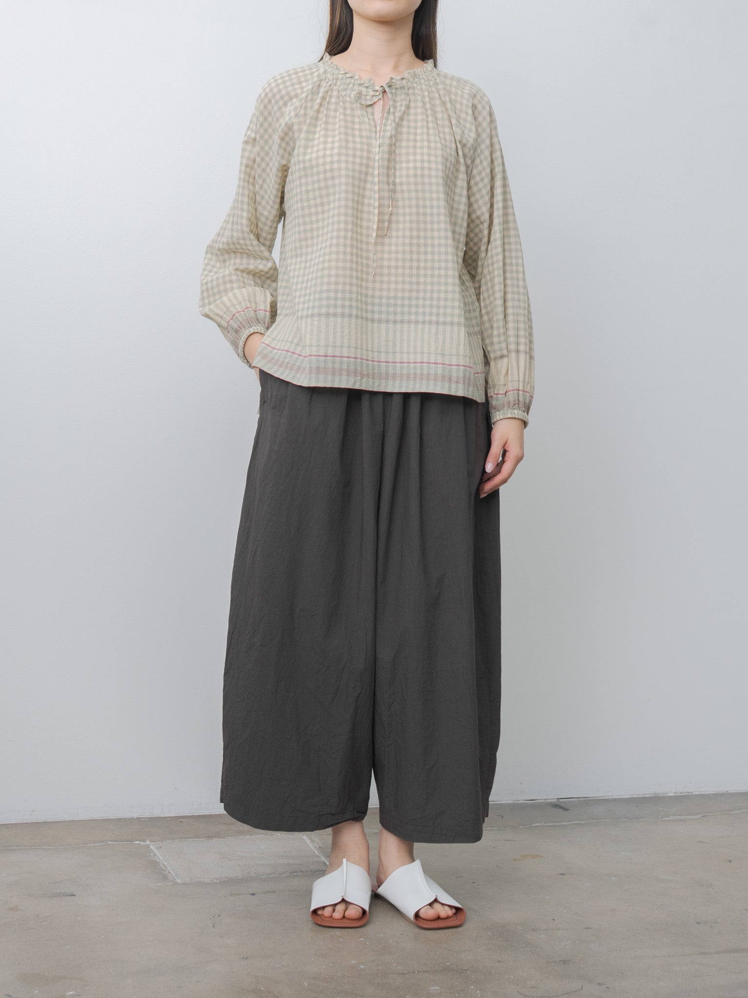 Namu Shop - Ichi Antiquites Typewriter Pants - Charcoal