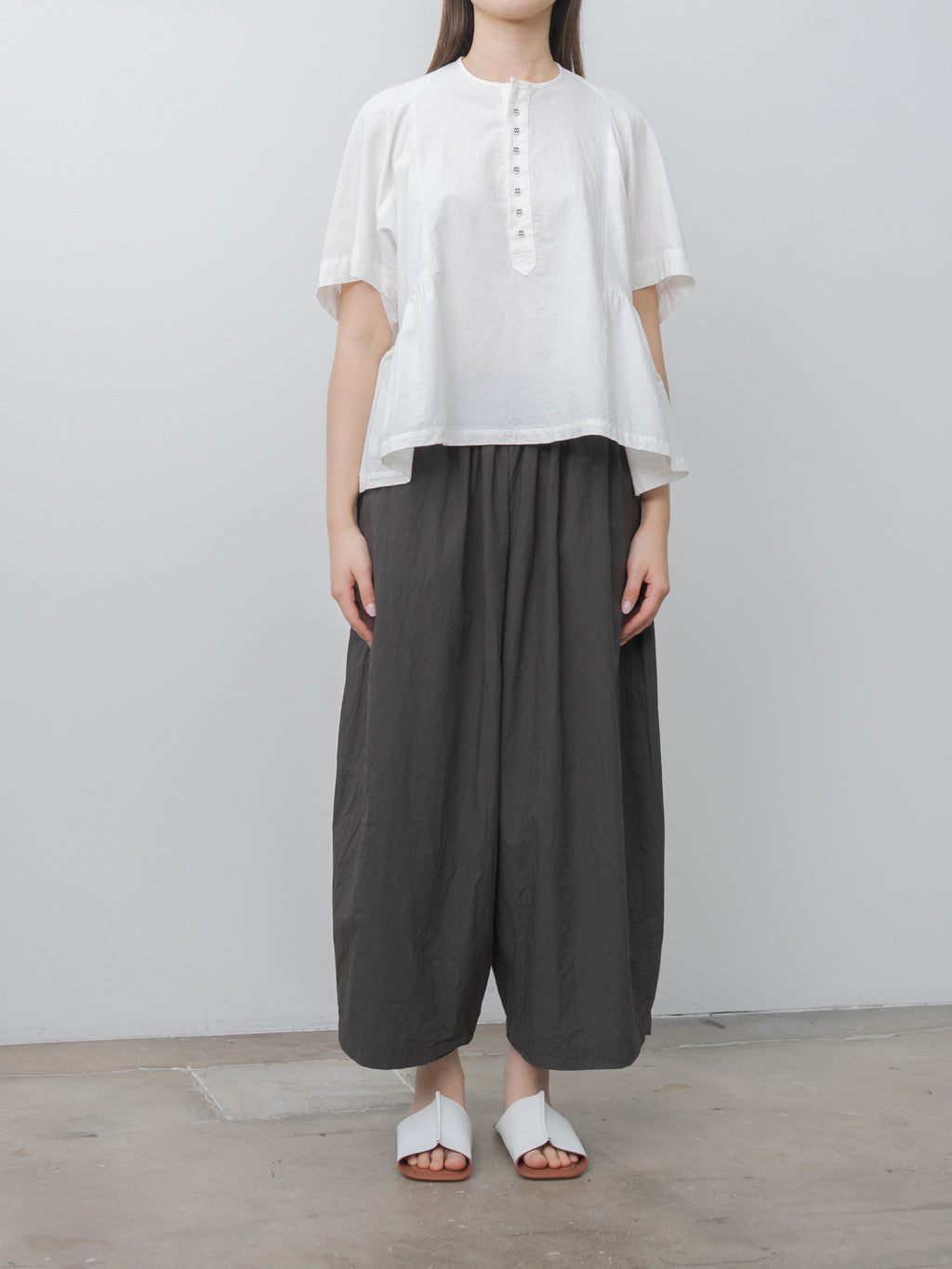 Namu Shop - Ichi Antiquites Typewriter Pants - Charcoal