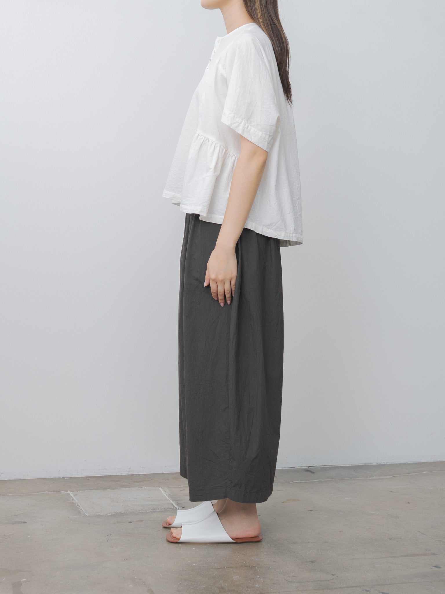 Namu Shop - Ichi Antiquites Typewriter Pants - Charcoal