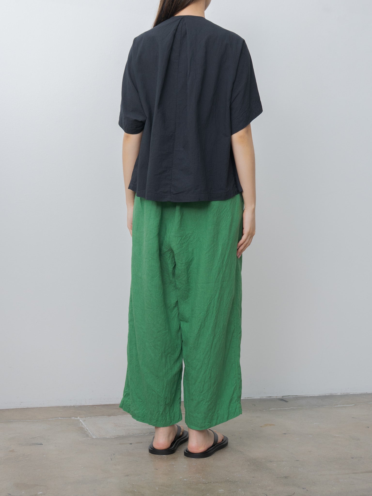 Namu Shop - Ichi Antiquites French Linen Pants - Green