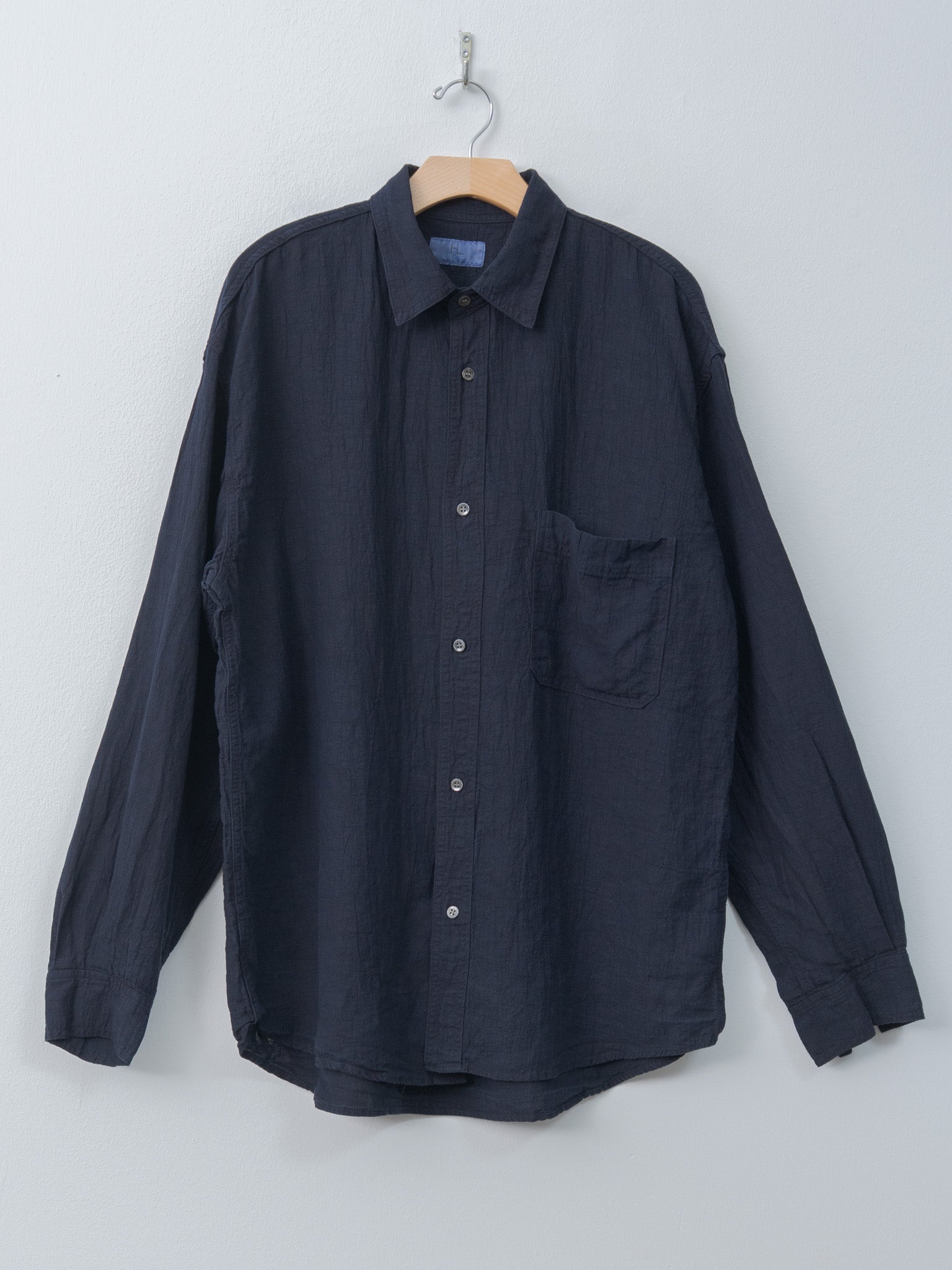 Namu Shop - Herill Linen Work Shirt - Navy