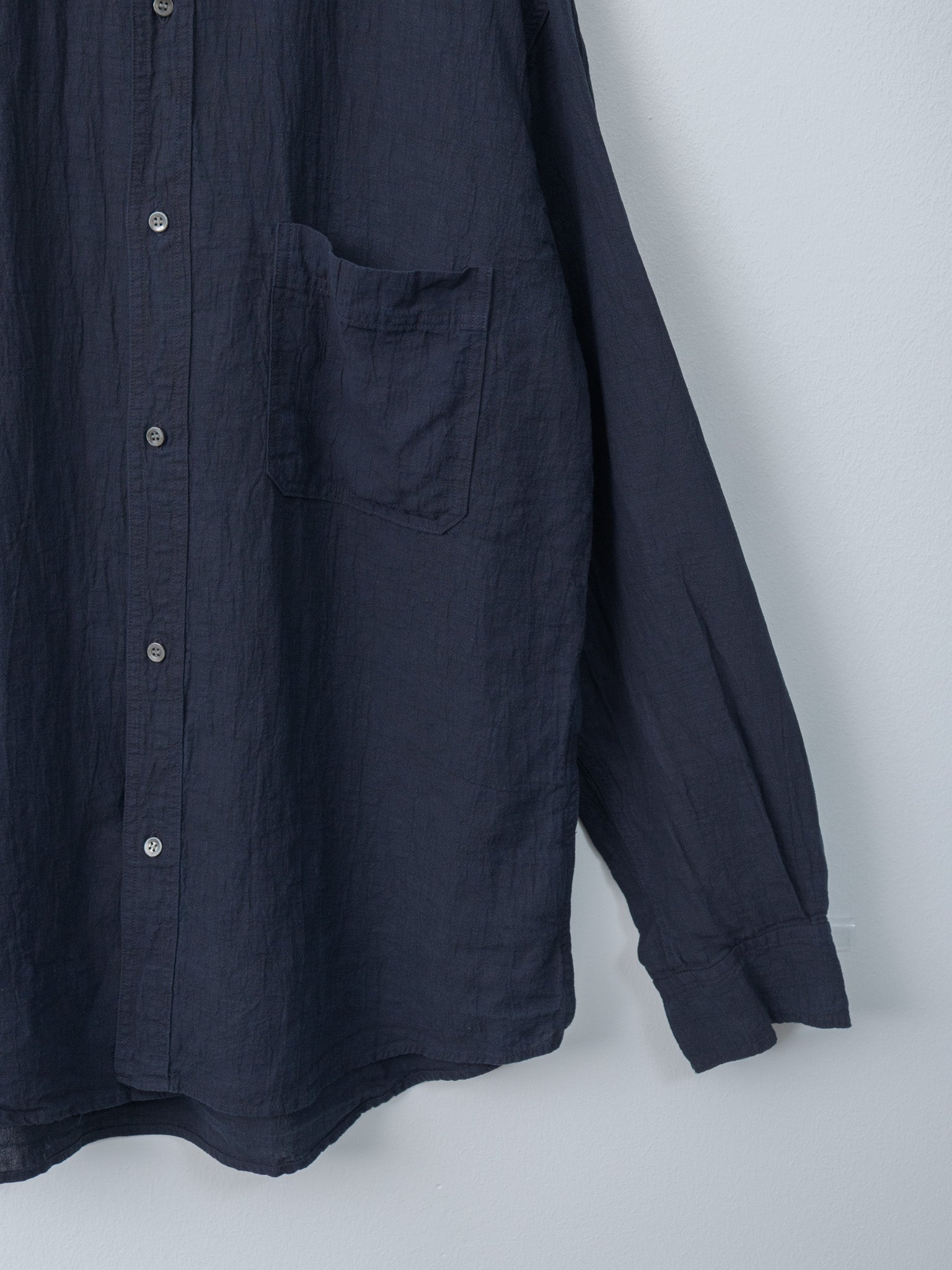 Namu Shop - Herill Linen Work Shirt - Navy