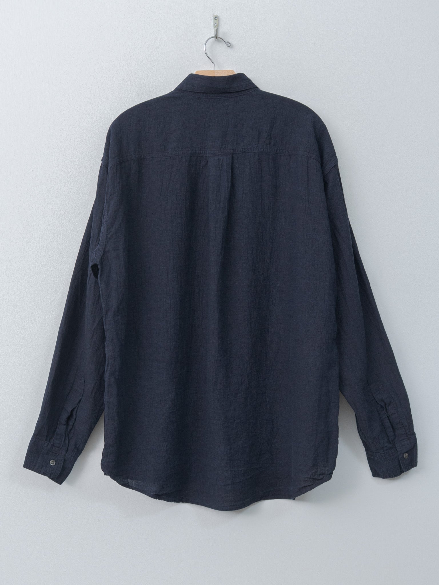 Namu Shop - Herill Linen Work Shirt - Navy