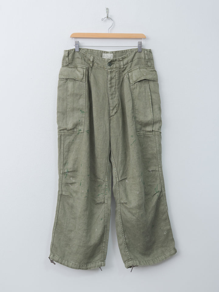 Namu Shop - Herill HBT Linen Cargo Pants - Olive Drab