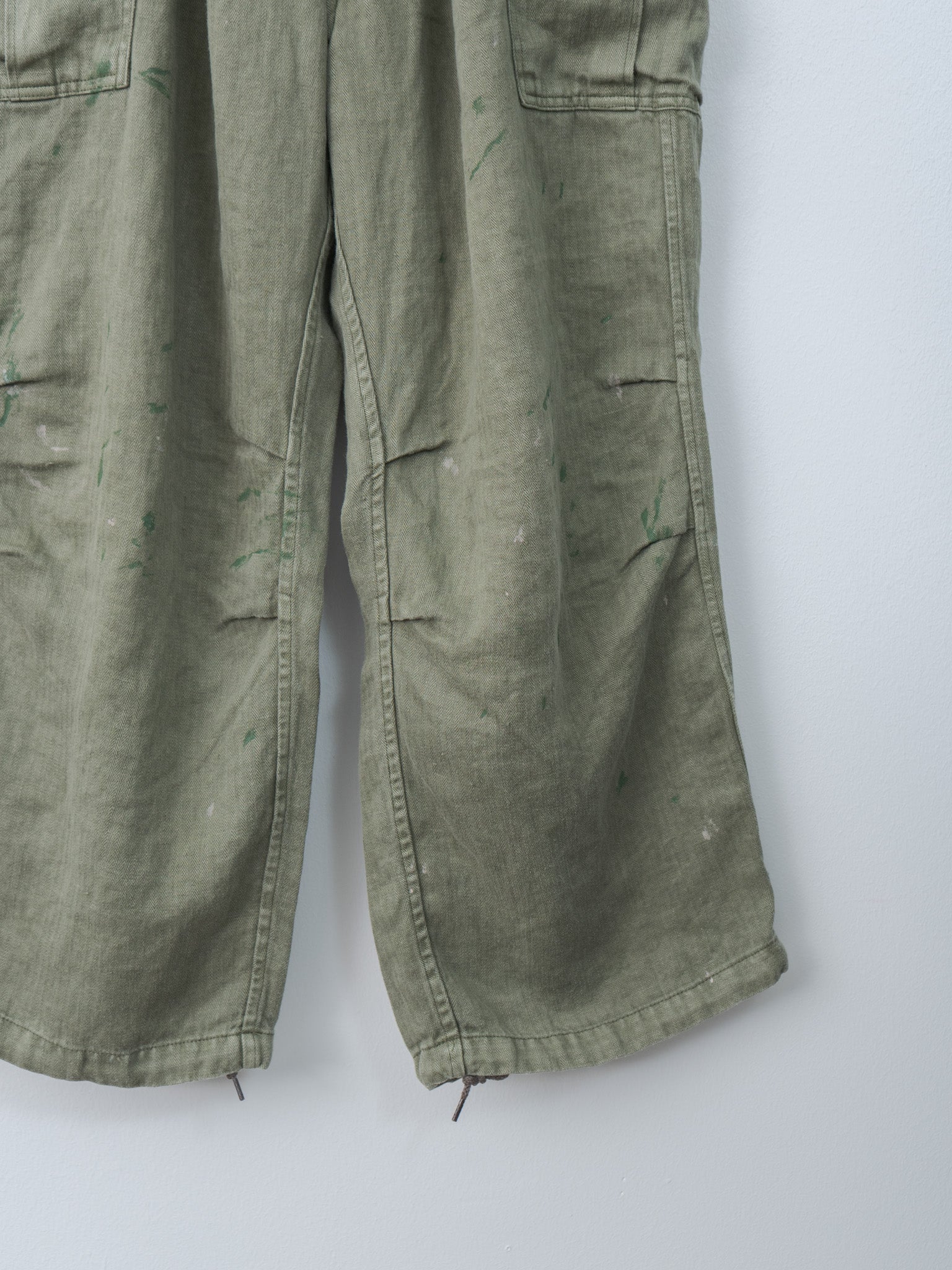 Namu Shop - Herill HBT Linen Cargo Pants - Olive Drab