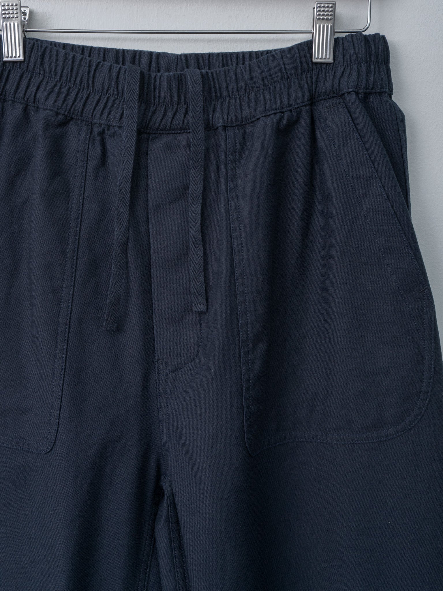 Namu Shop - Document U.S. Back Satin Fatigue Easy Pants - Navy