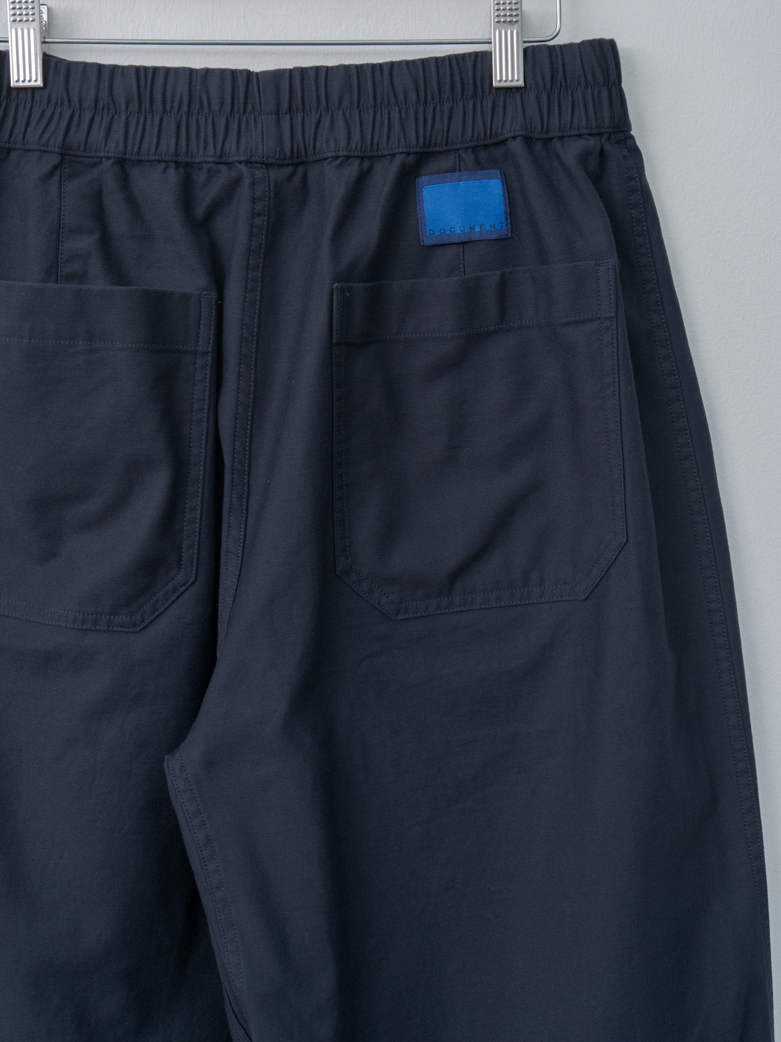 Namu Shop - Document U.S. Back Satin Fatigue Easy Pants - Navy