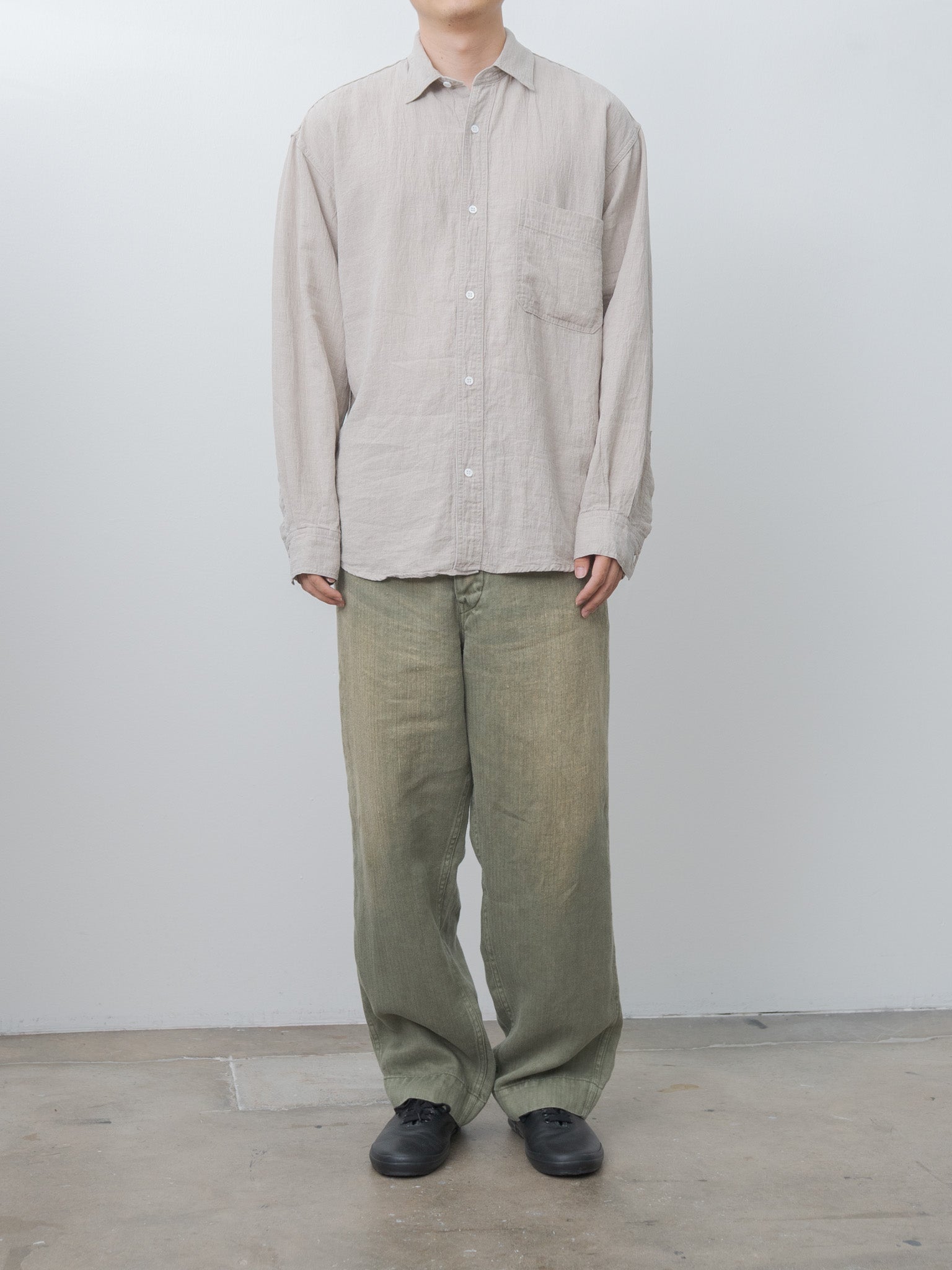 Namu Shop - Herill Linen Work Shirt - Natural