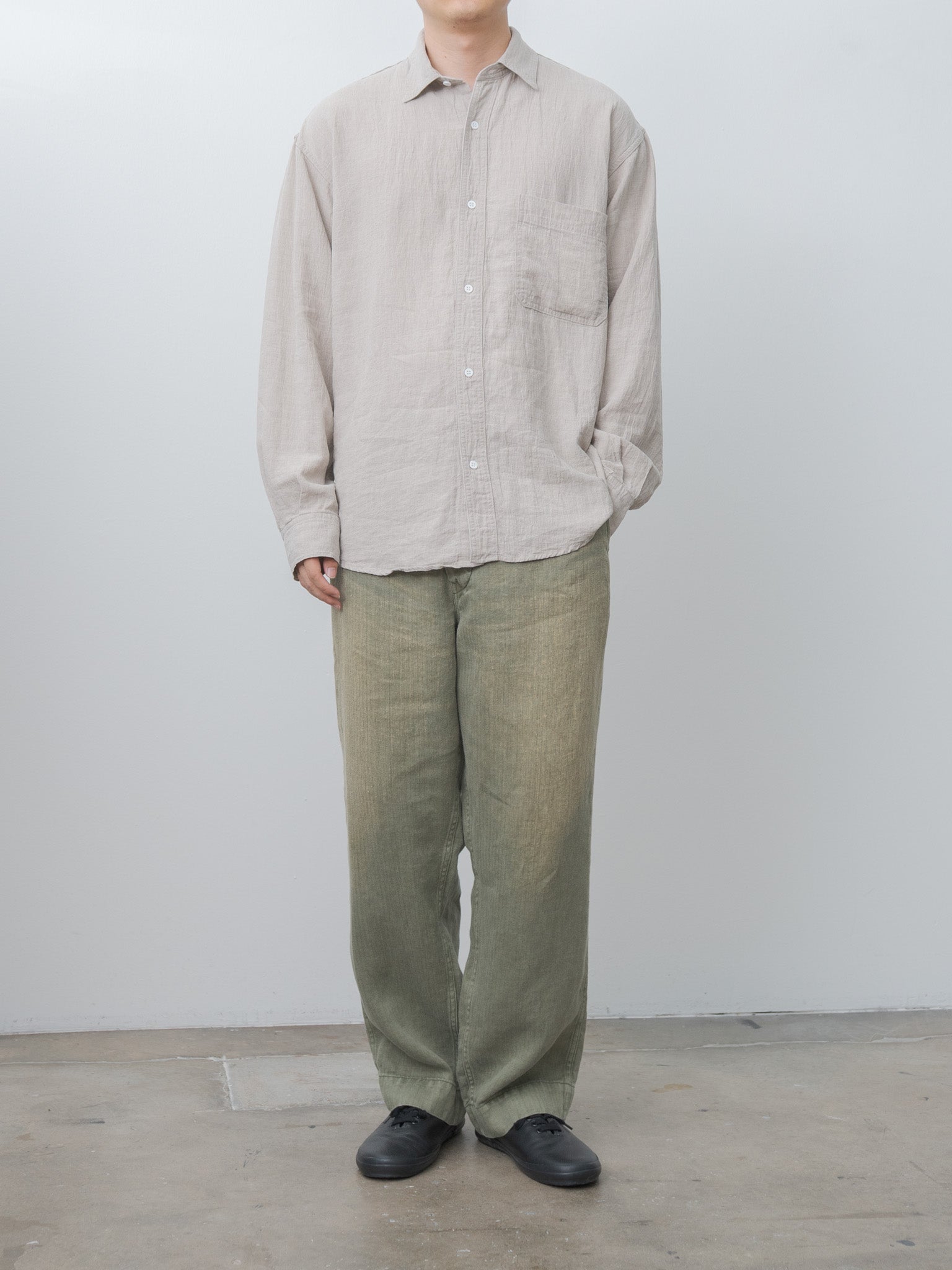 Namu Shop - Herill USMC HBT Linen Pants - Olive Drab
