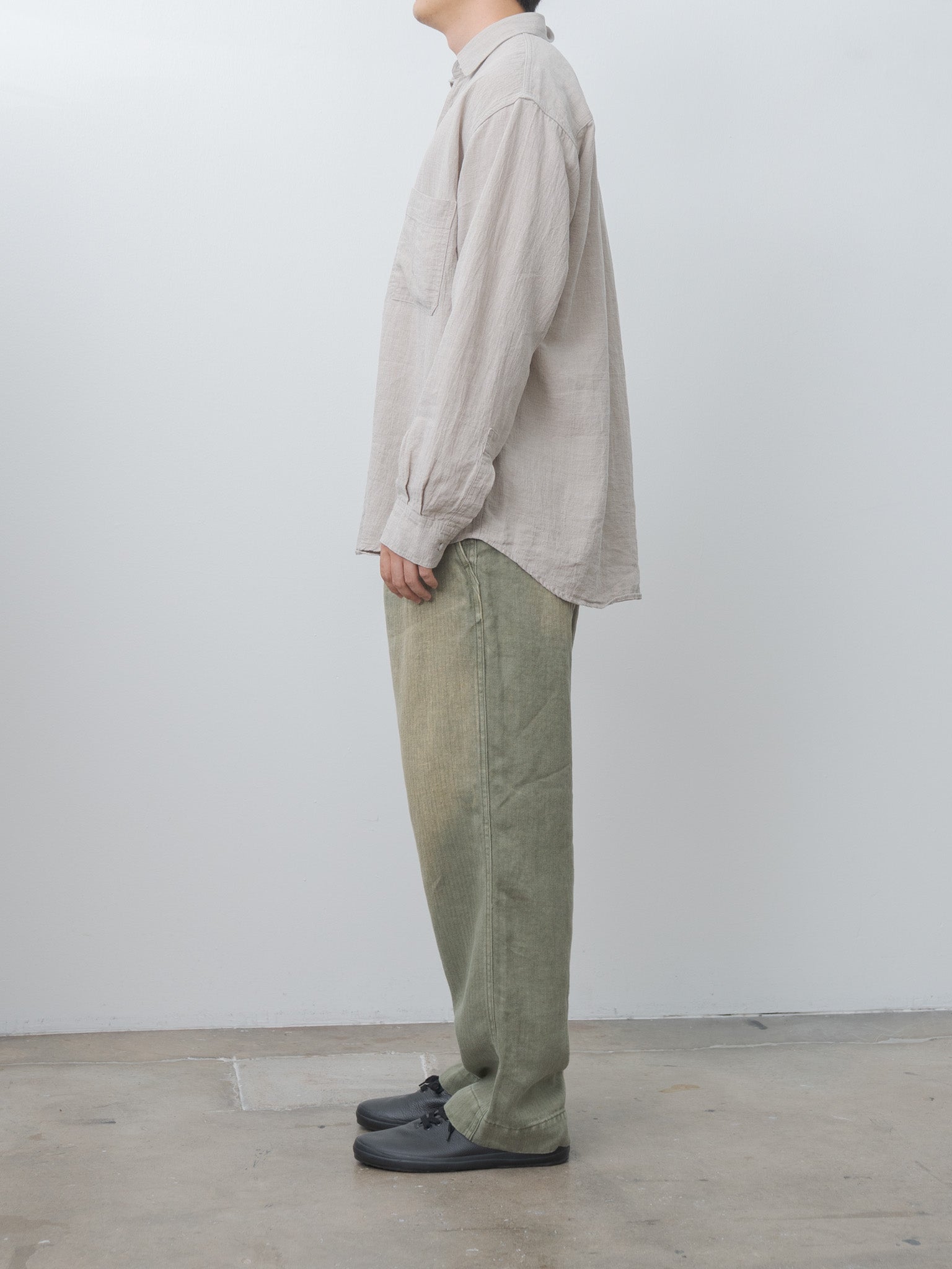 Namu Shop - Herill USMC HBT Linen Pants - Olive Drab