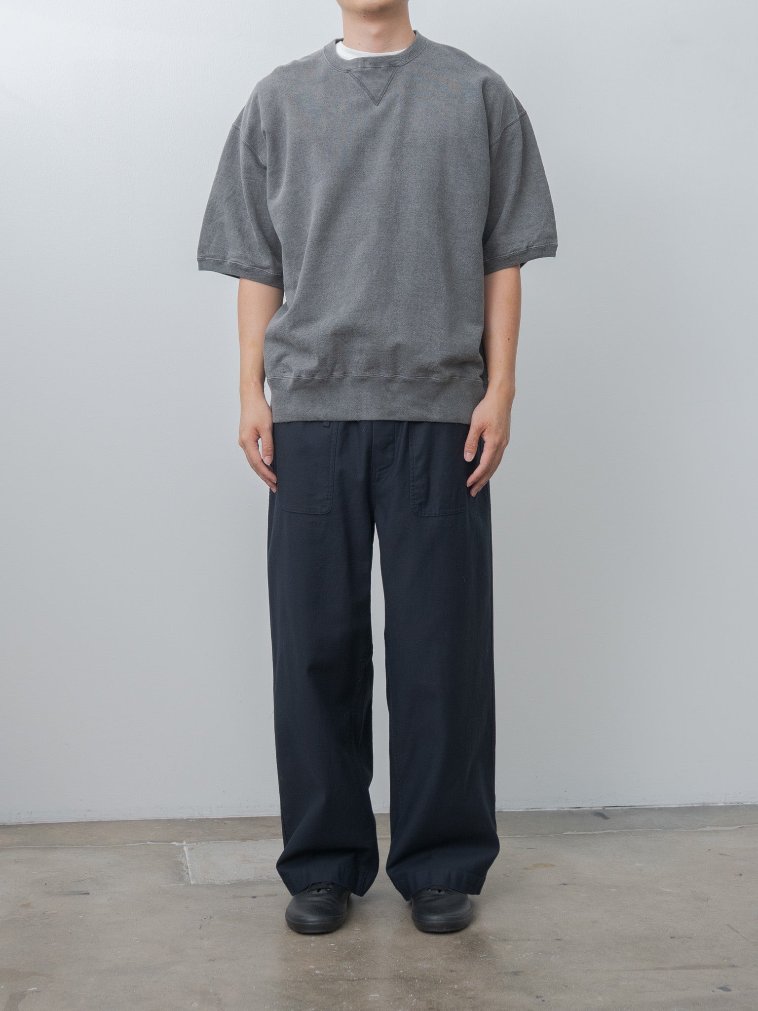 Namu Shop - Yoko Sakamoto S/S Sweater - Sumi Ink