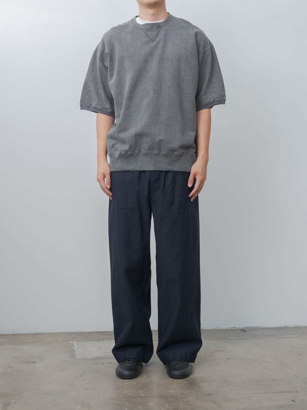 Namu Shop - Yoko Sakamoto S/S Sweater - Sumi Ink