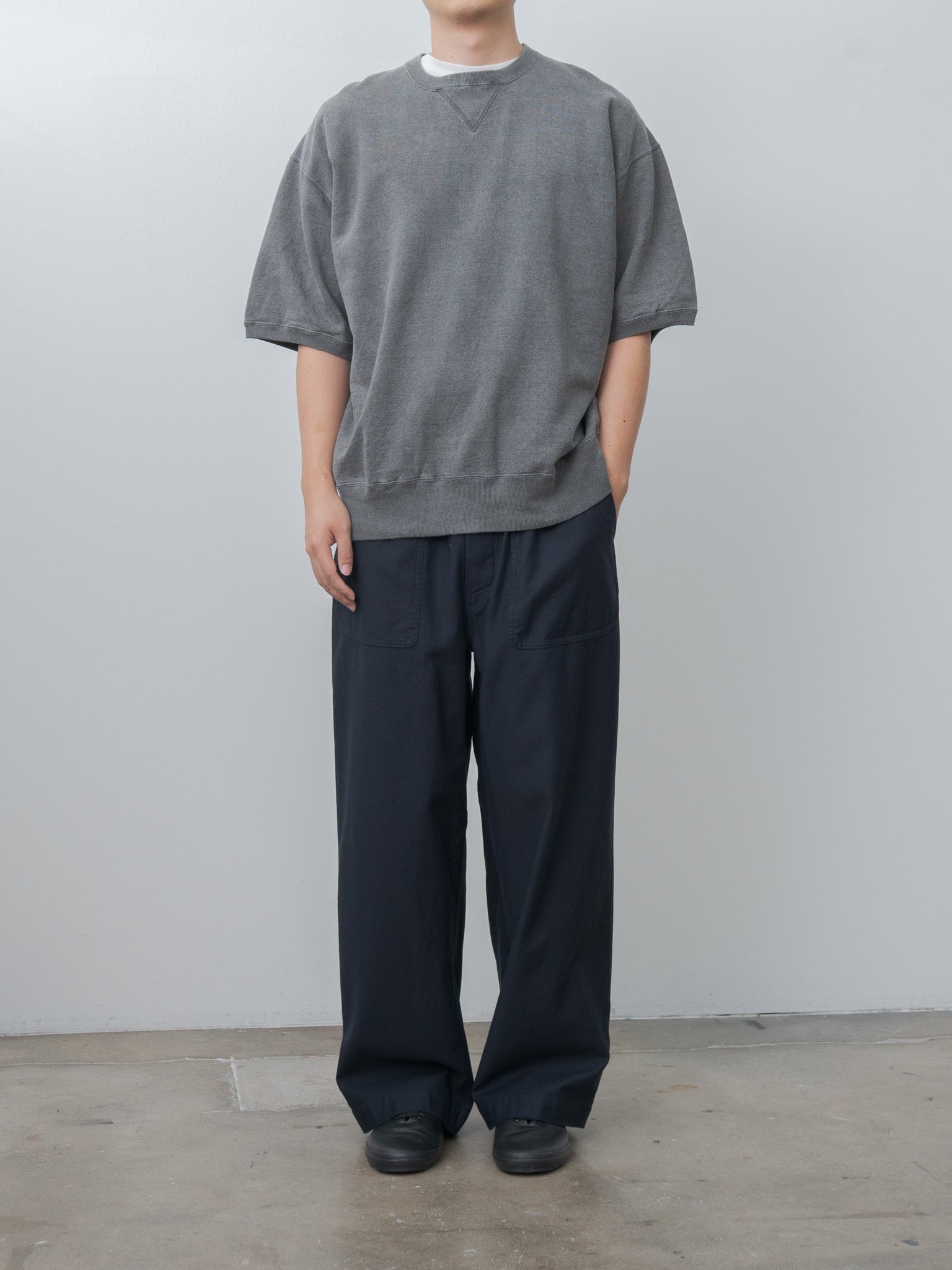 Namu Shop - Yoko Sakamoto S/S Sweater - Sumi Ink