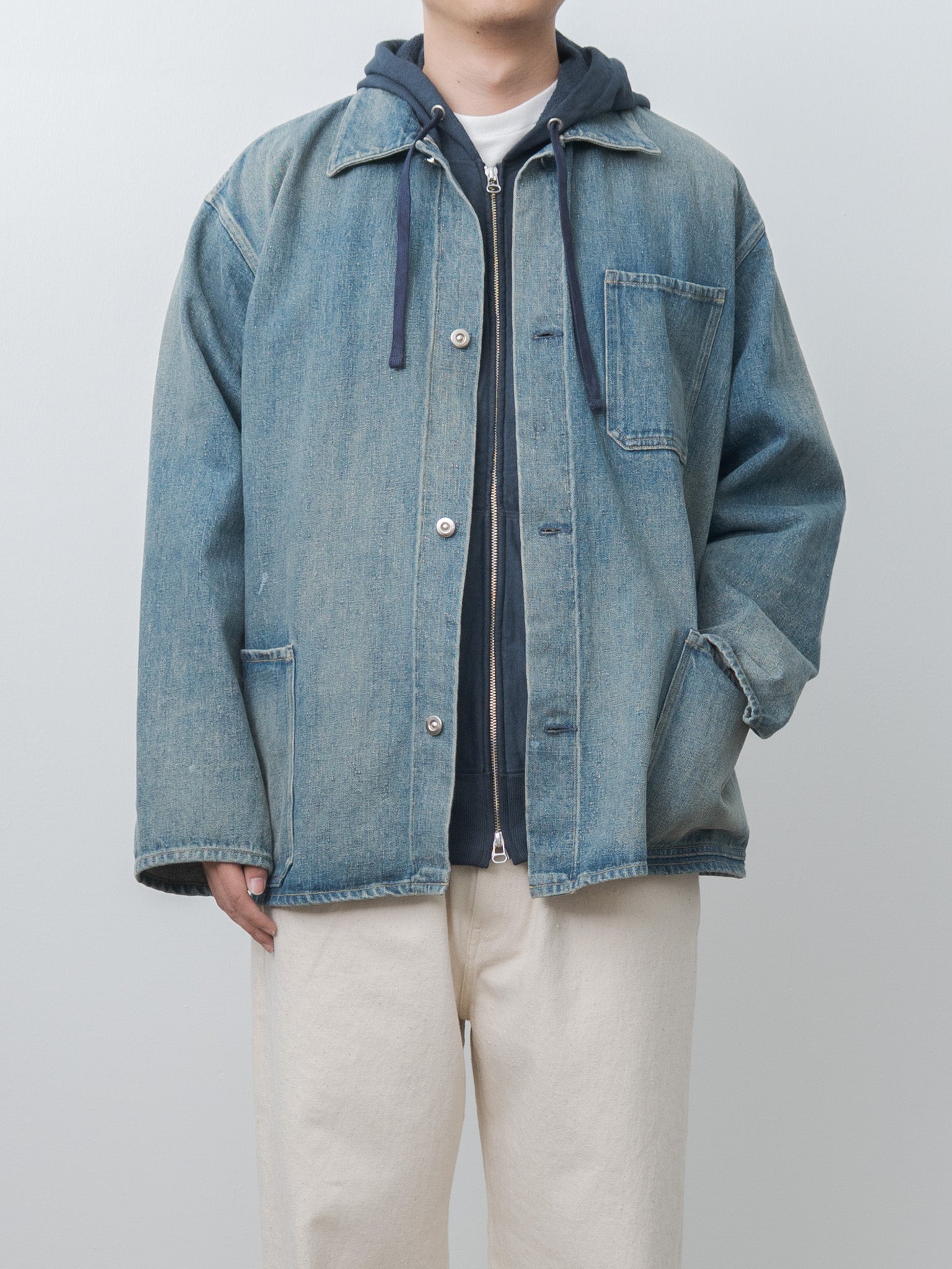 Namu Shop - Yoko Sakamoto Coverall - Fade Indigo (restocked)