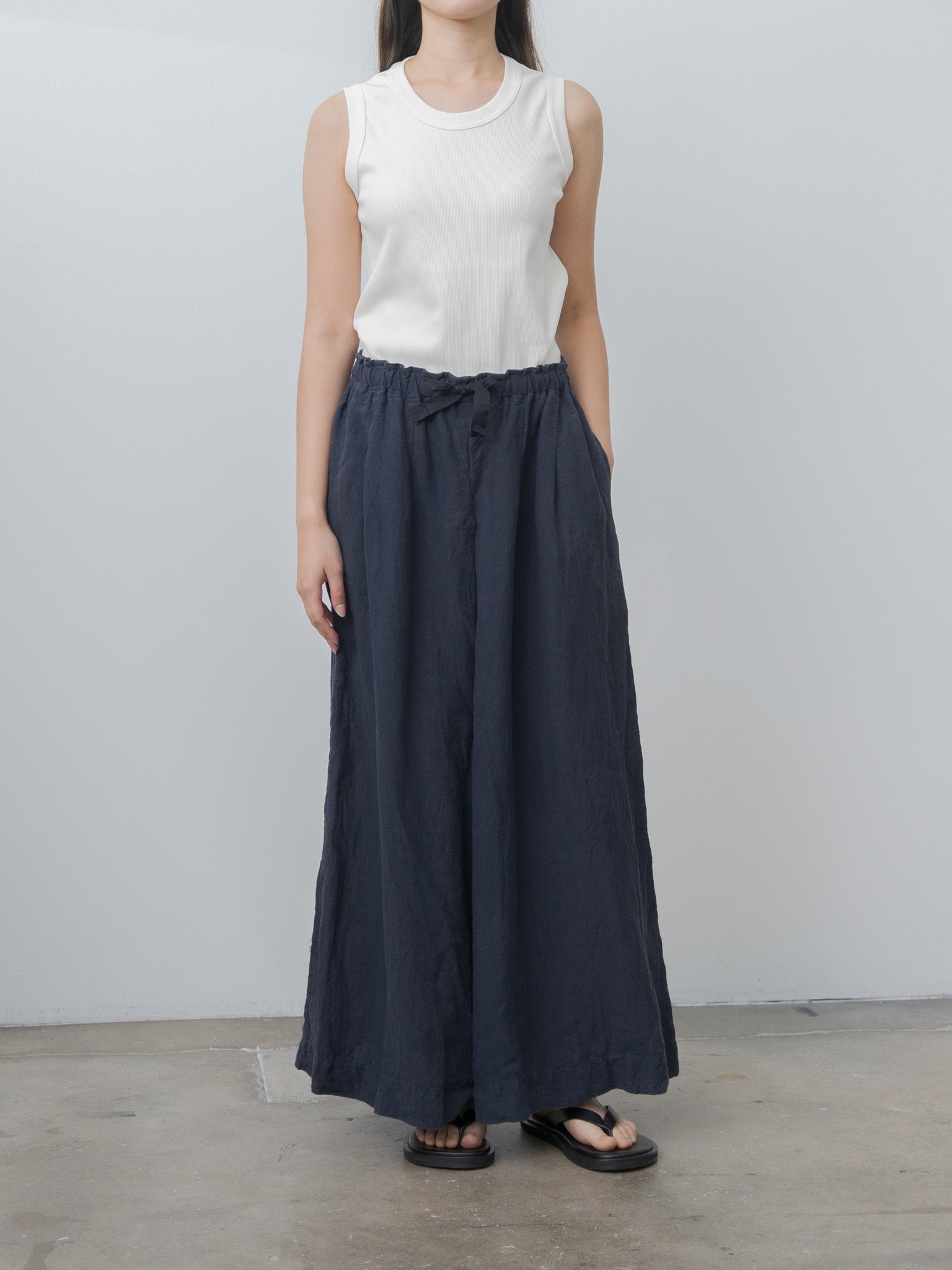Linen Pants - Navy