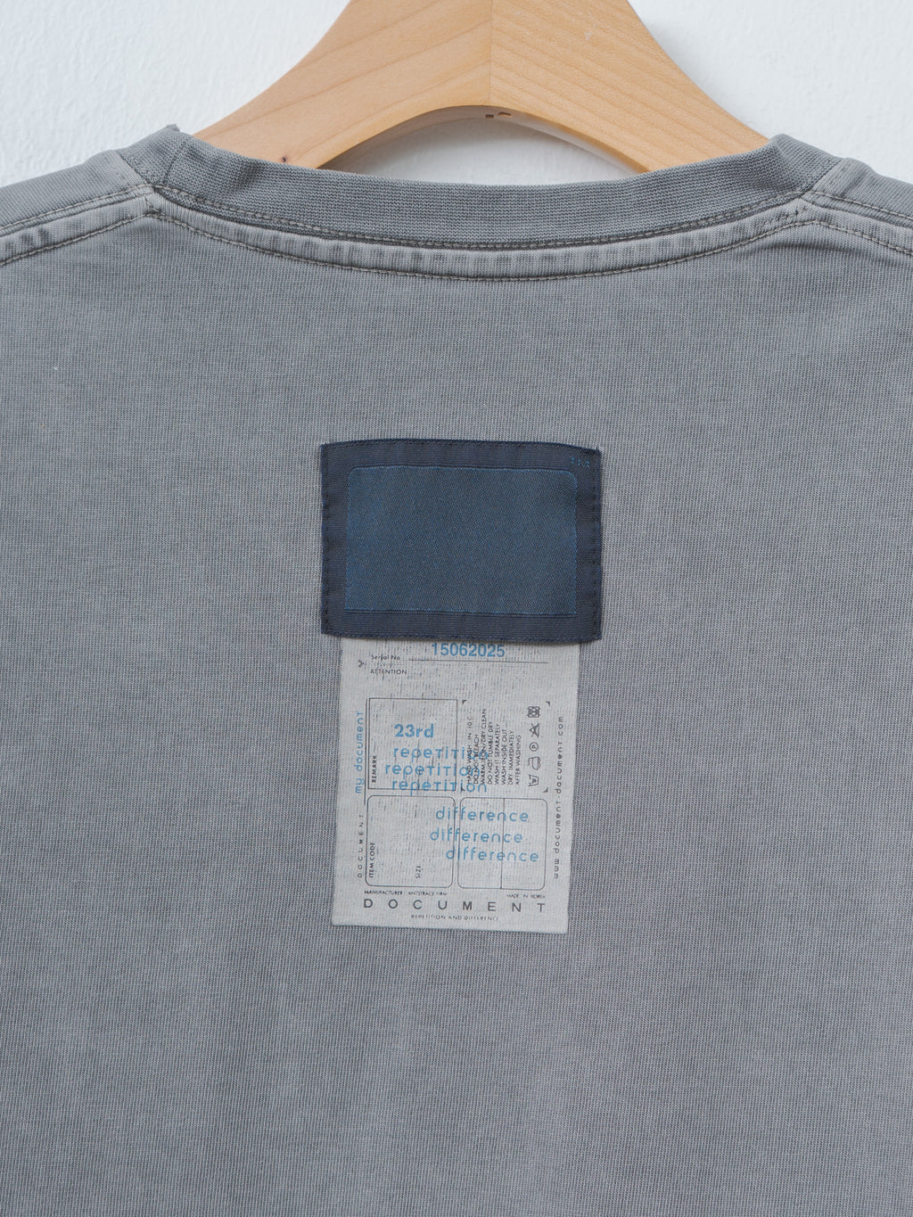 Garment Dyed The Documentee - Gray