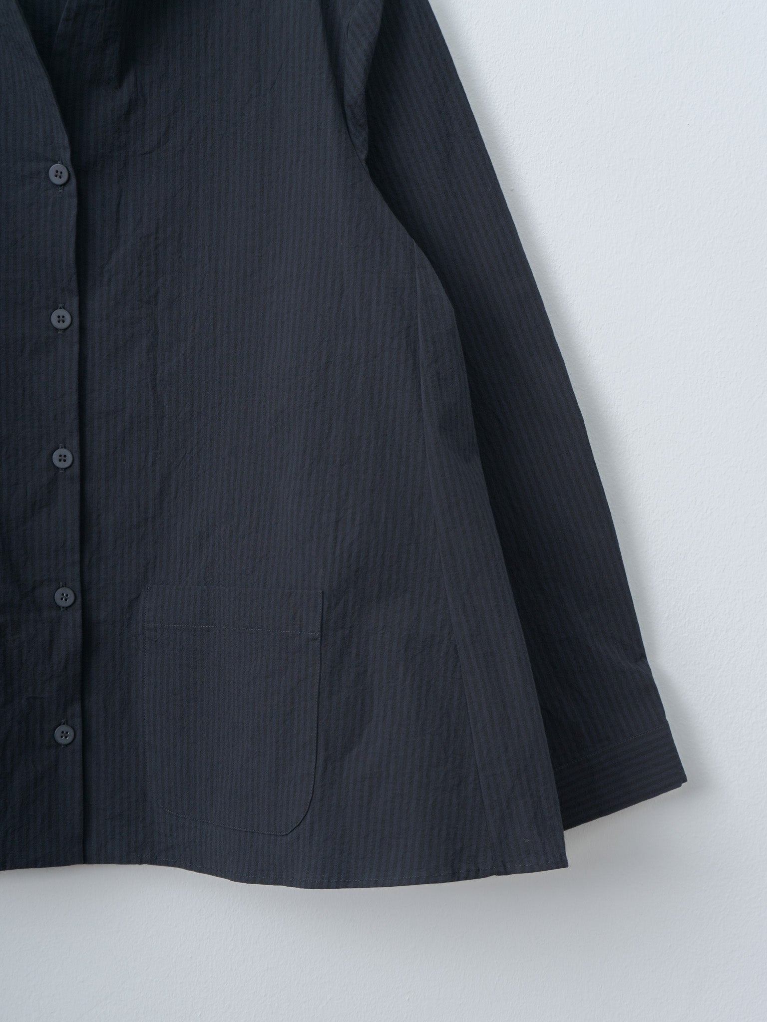 Jenny Shirt - Black Navy Stripe