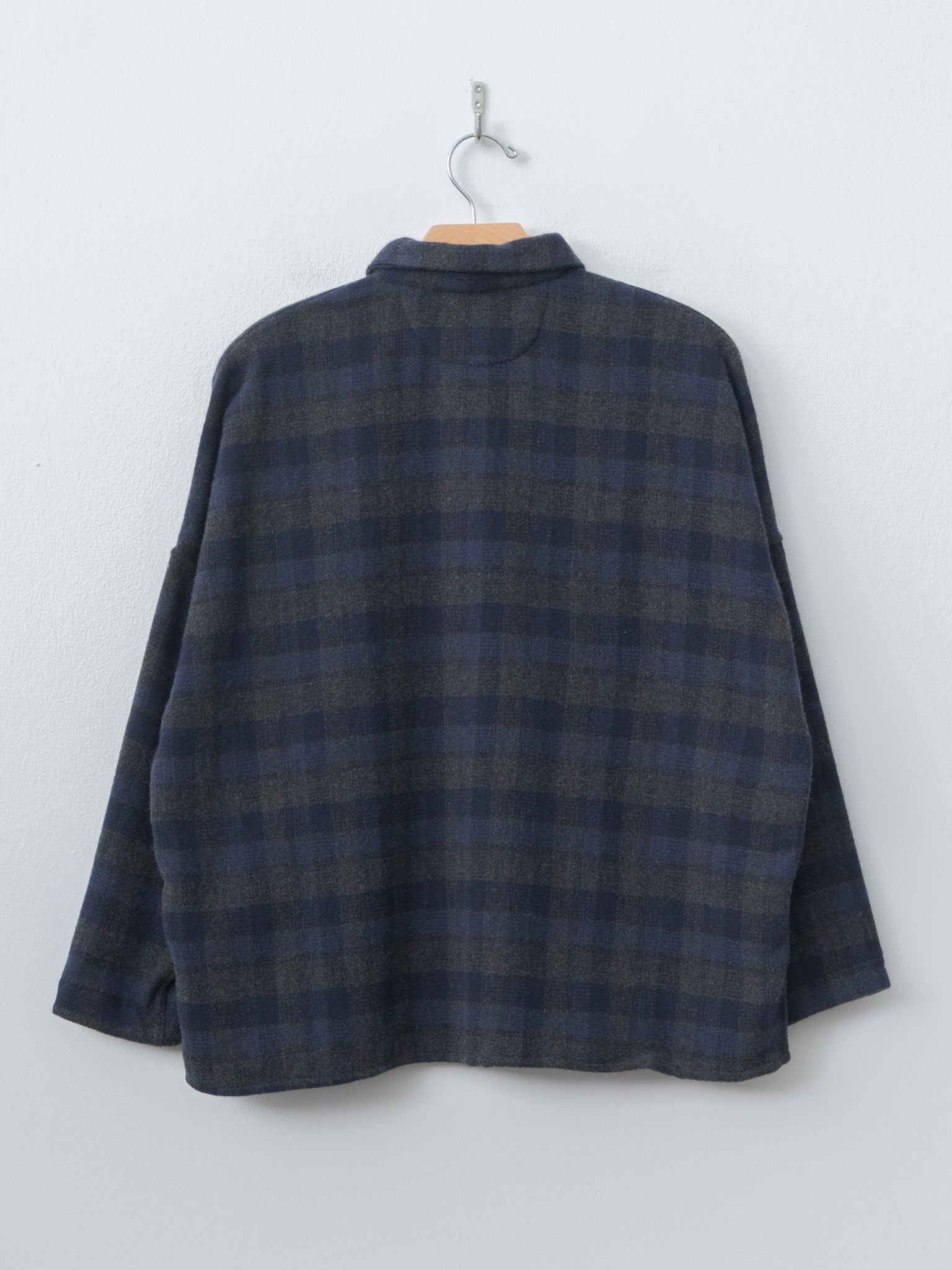 Tina Shirt - Carbon Check Wool Cash