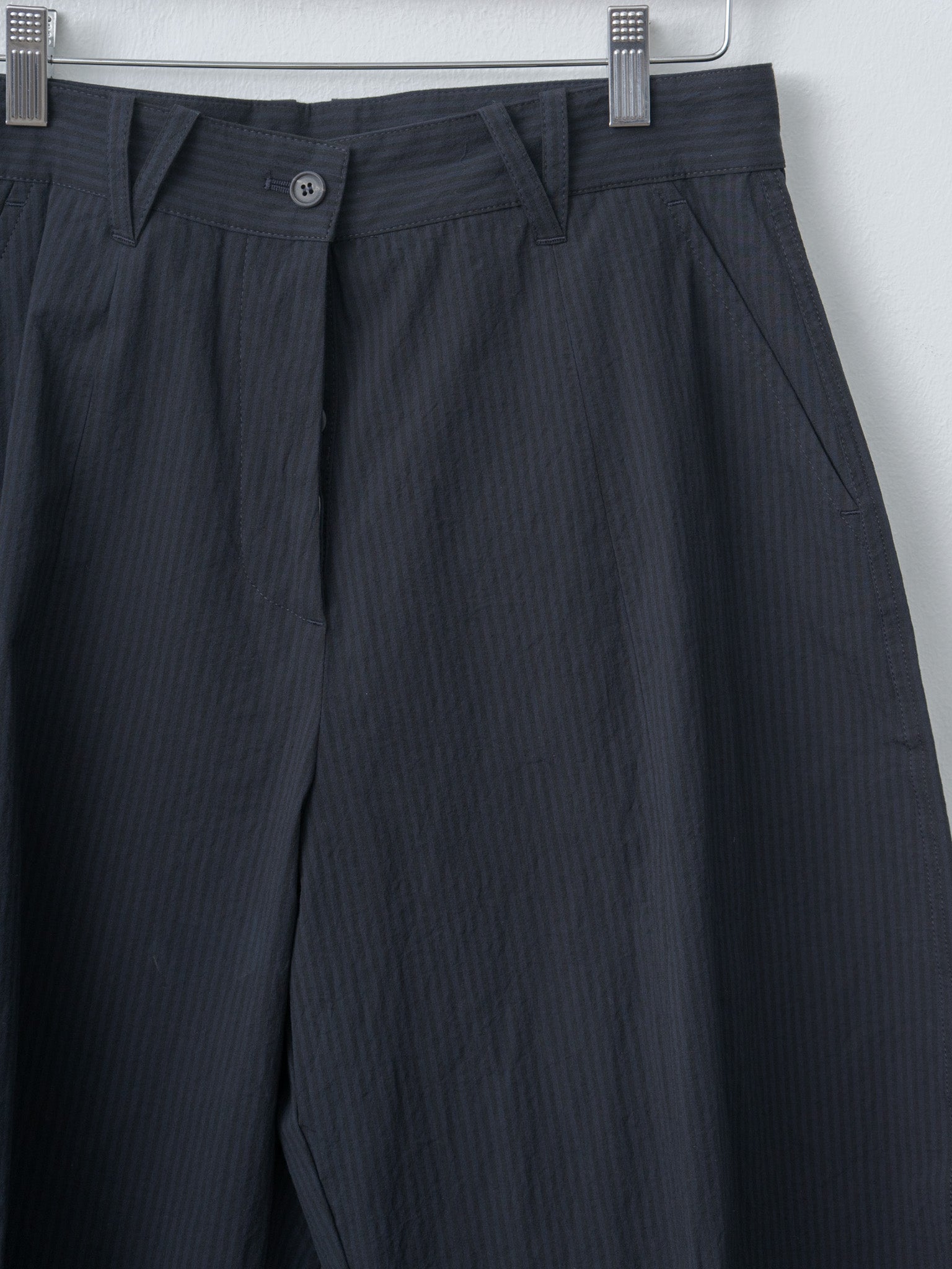 Sandra Pants - Black Navy Stripe