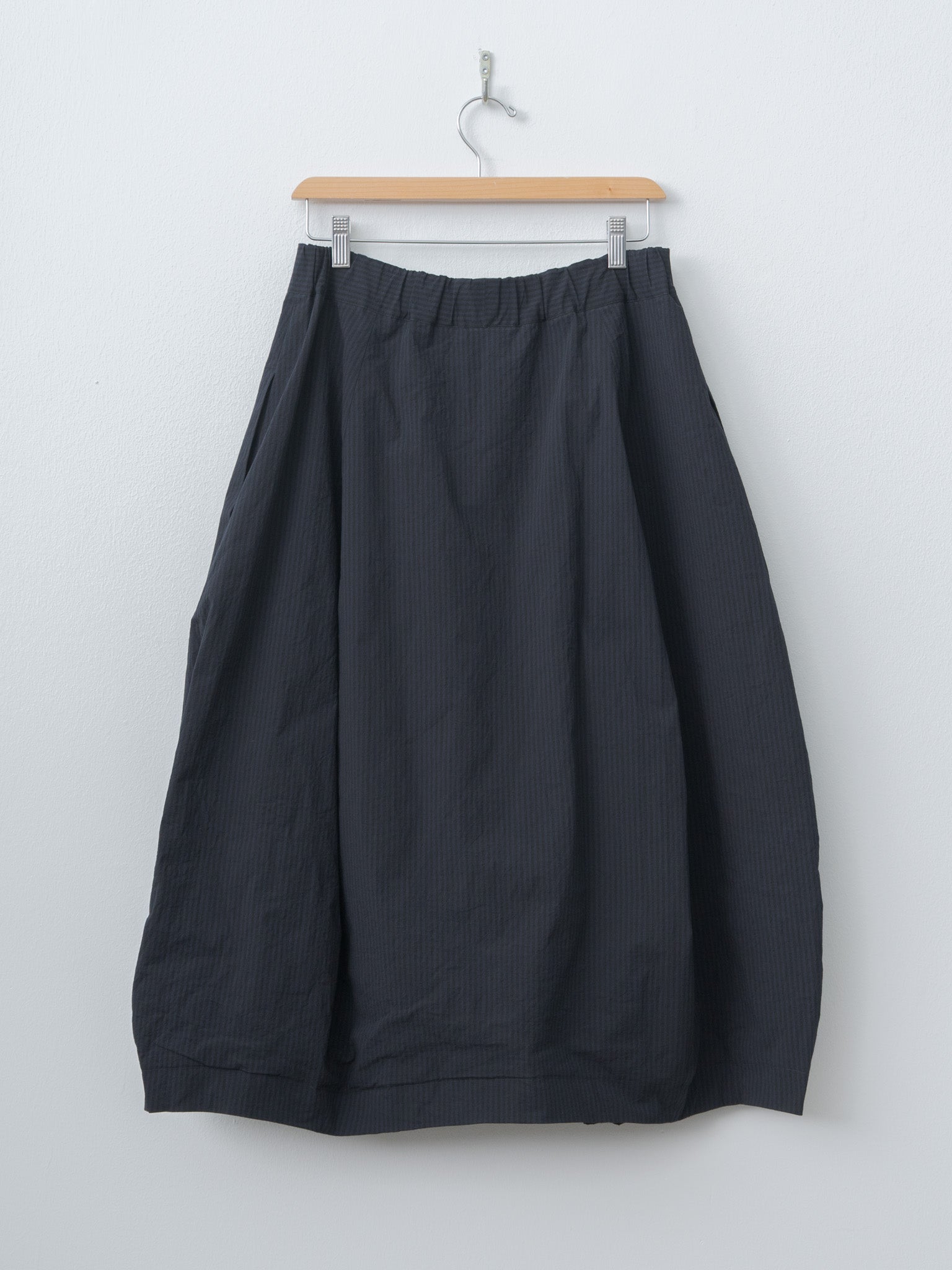 Carla Skirt - Black Navy Stripe