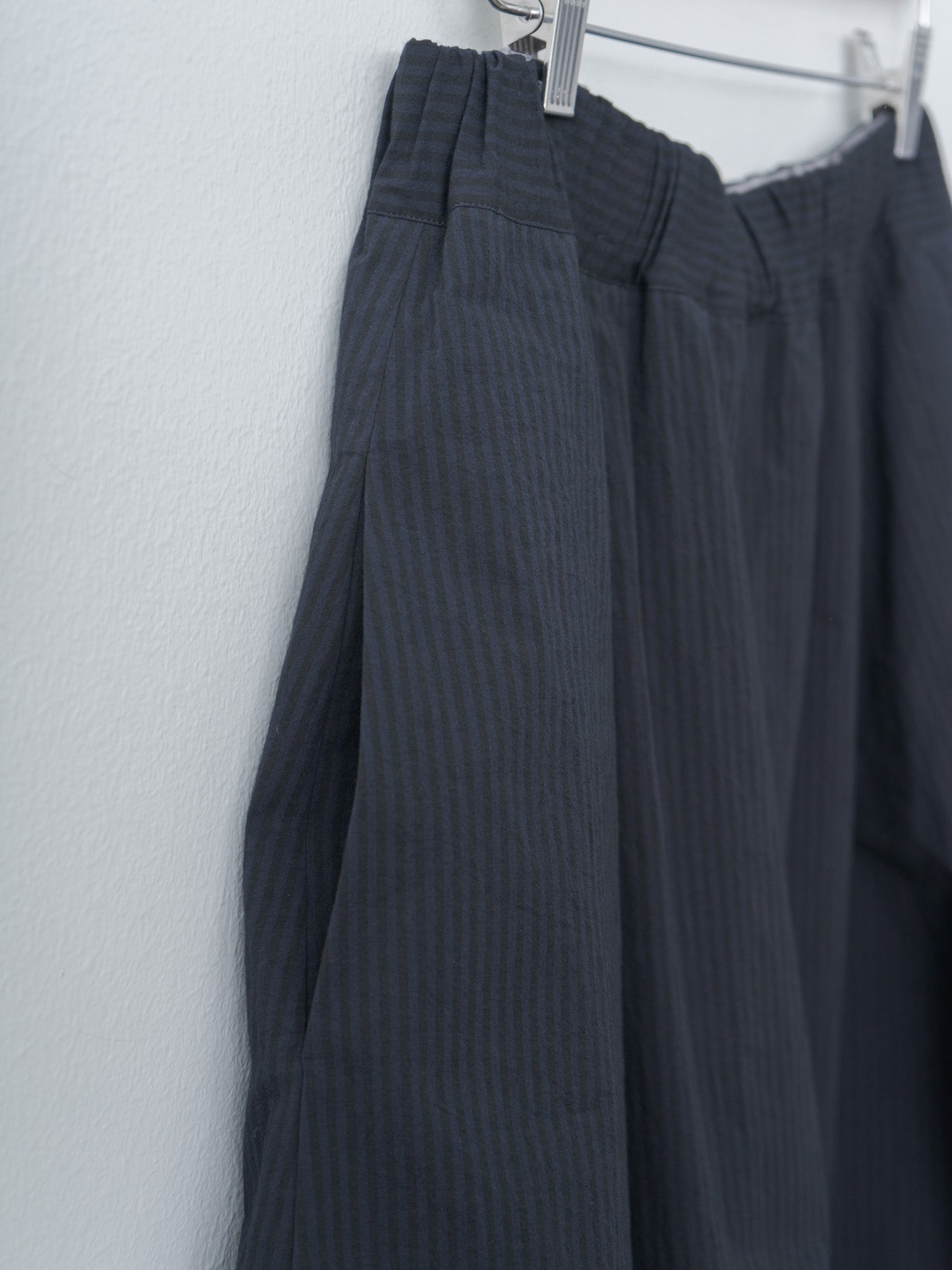 Carla Skirt - Black Navy Stripe