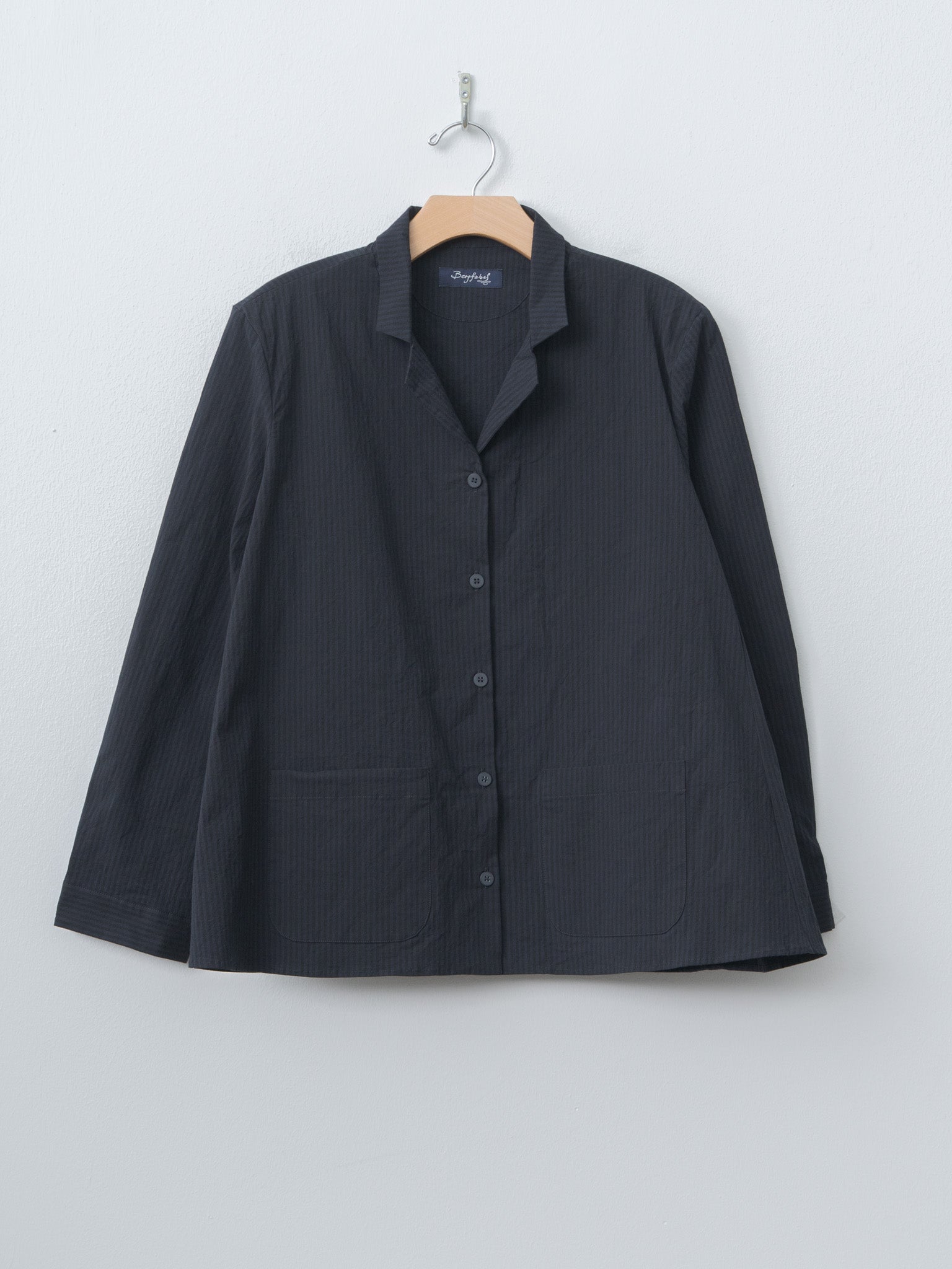 Jenny Shirt - Black Navy Stripe