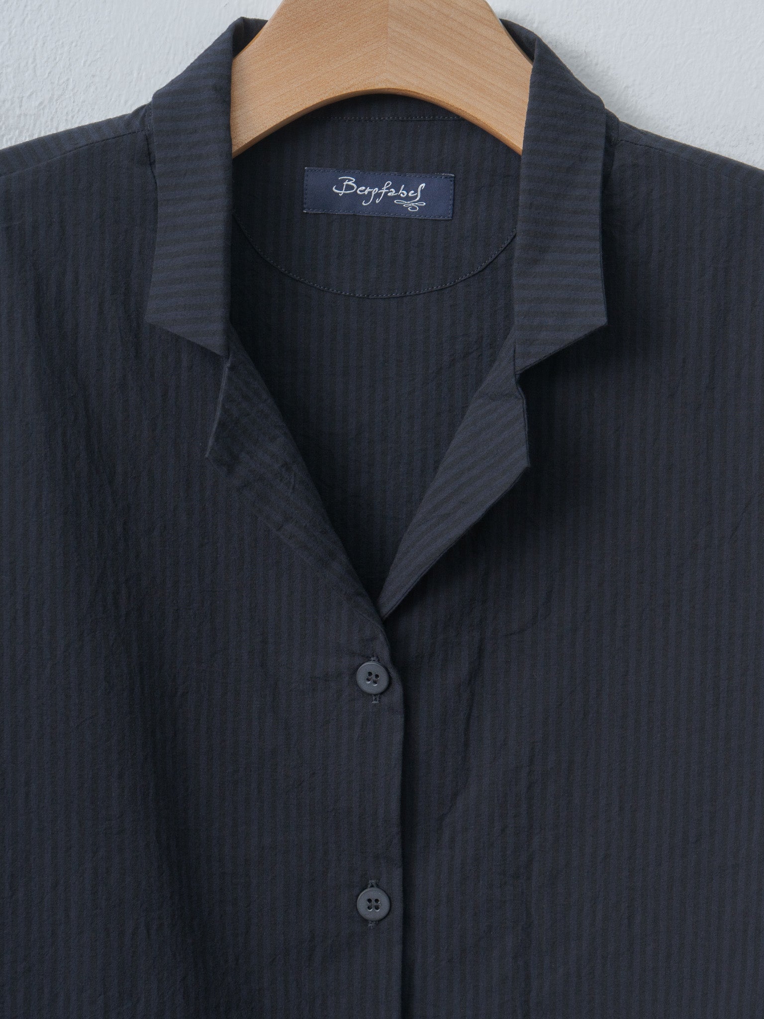 Jenny Shirt - Black Navy Stripe