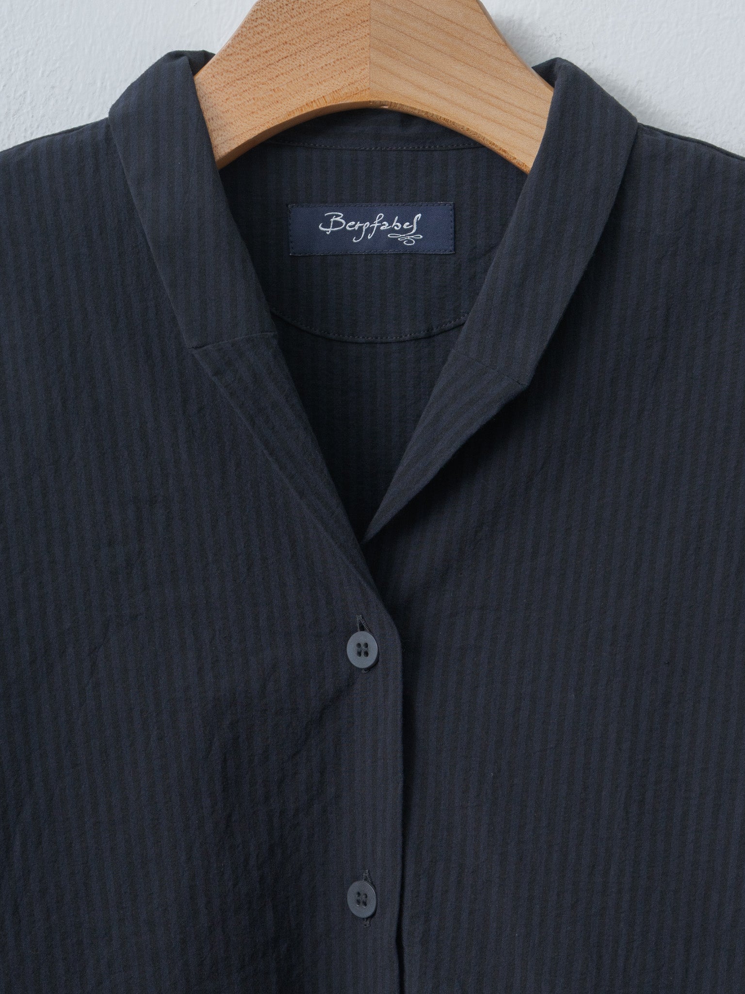 Letty Dress - Black Navy Stripe