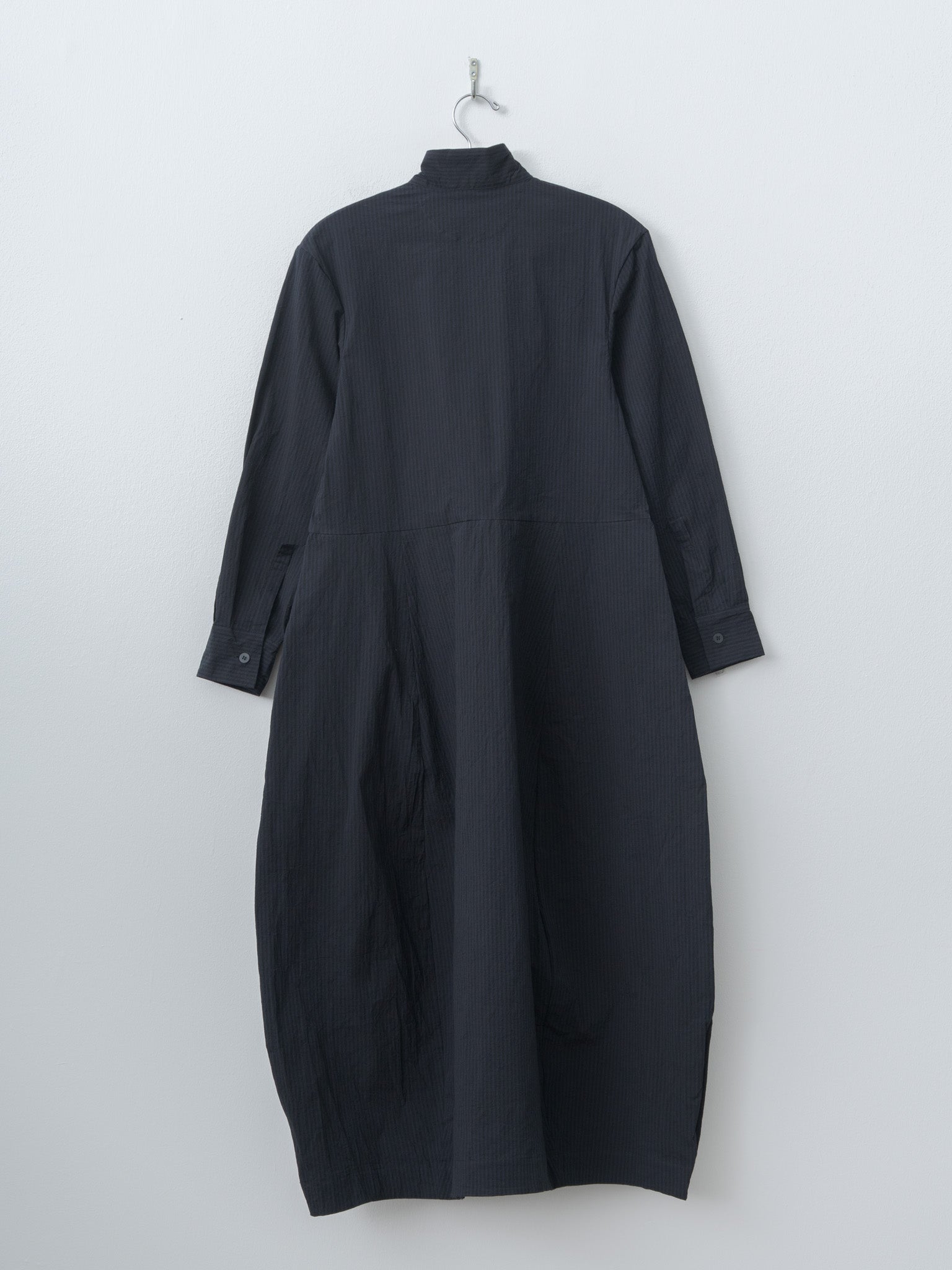 Letty Dress - Black Navy Stripe
