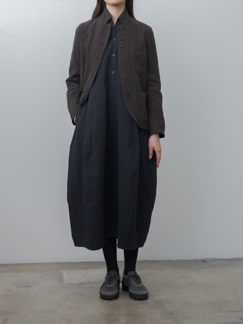 Caryl Jacket - Brown Navy