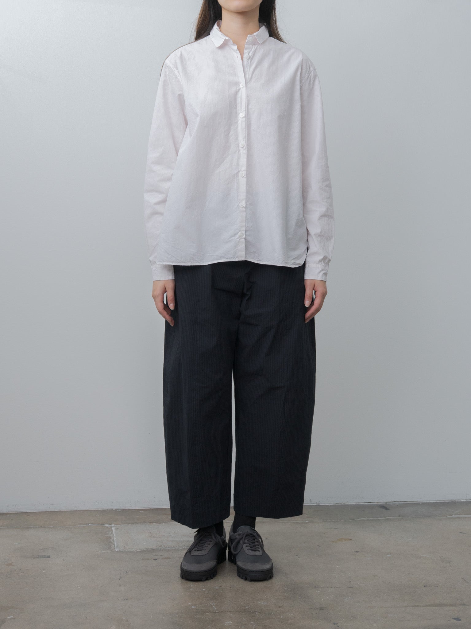 Sandra Pants - Black Navy Stripe