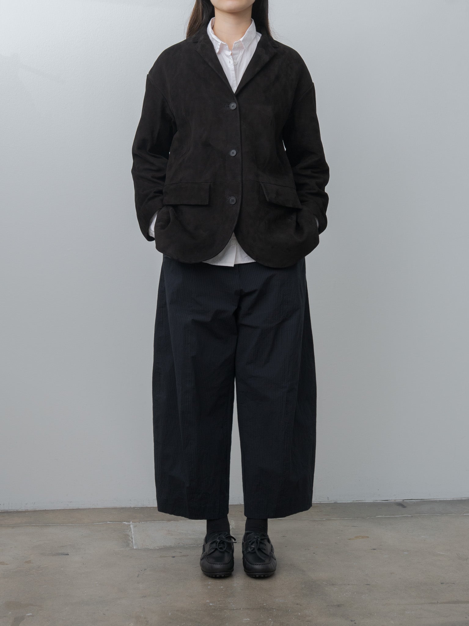 Sandra Pants - Black Navy Stripe