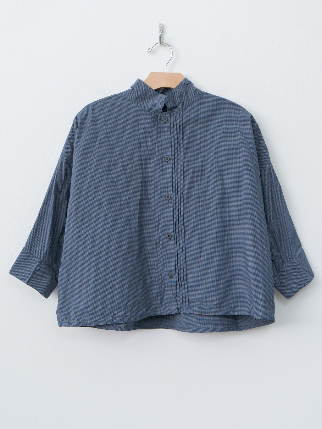 Namu Shop - Bergfabel Claudia Shirt - Navy Micro Check