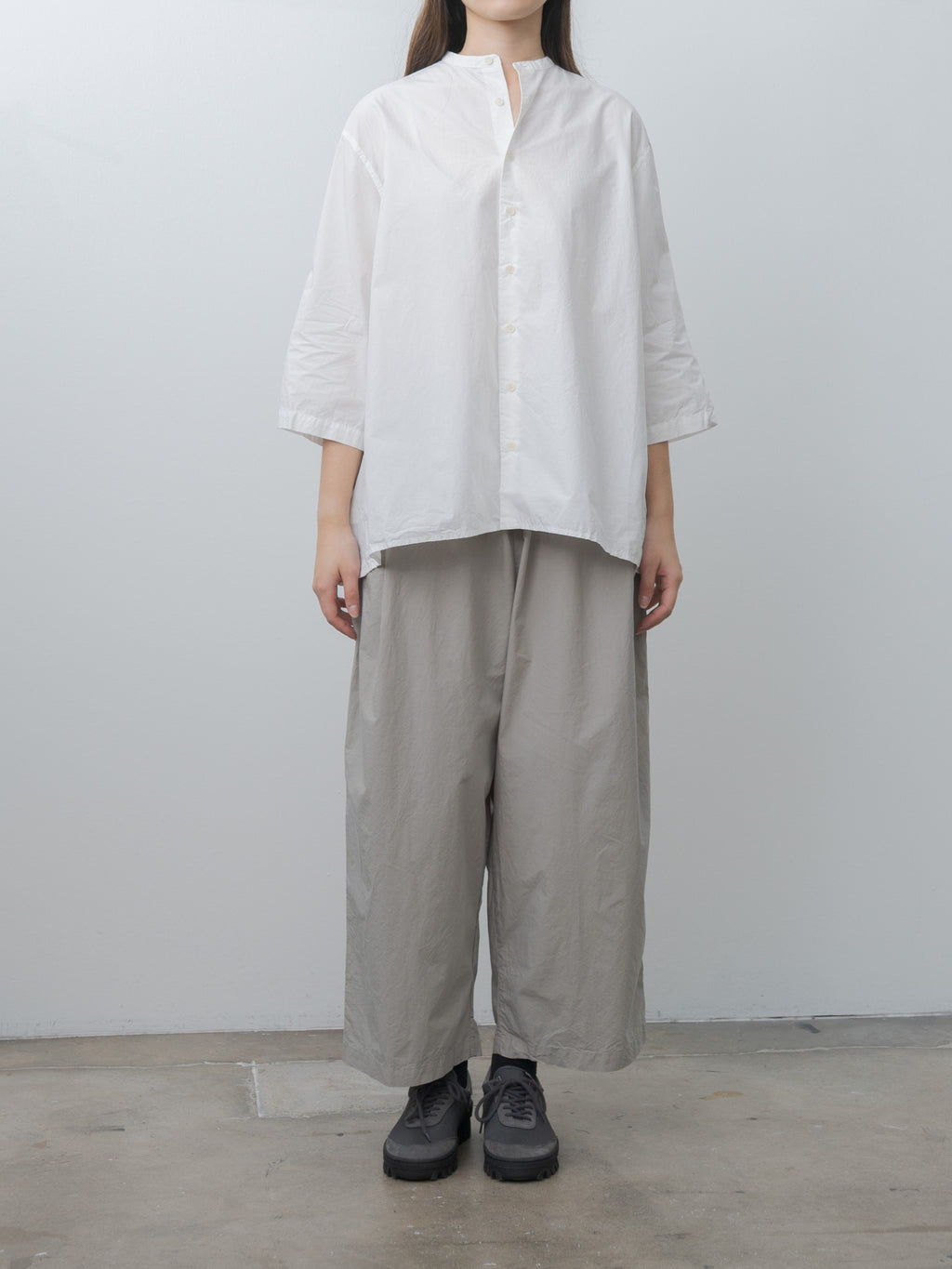 Gathered Blouse - White