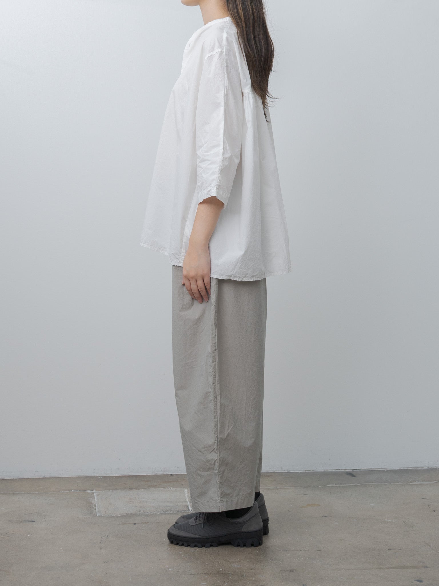 Gathered Blouse - White