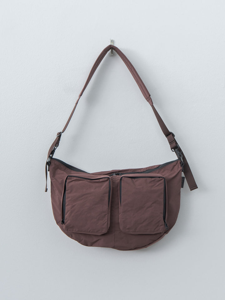 Split Yarn Bodybag M - Bordeaux Brown