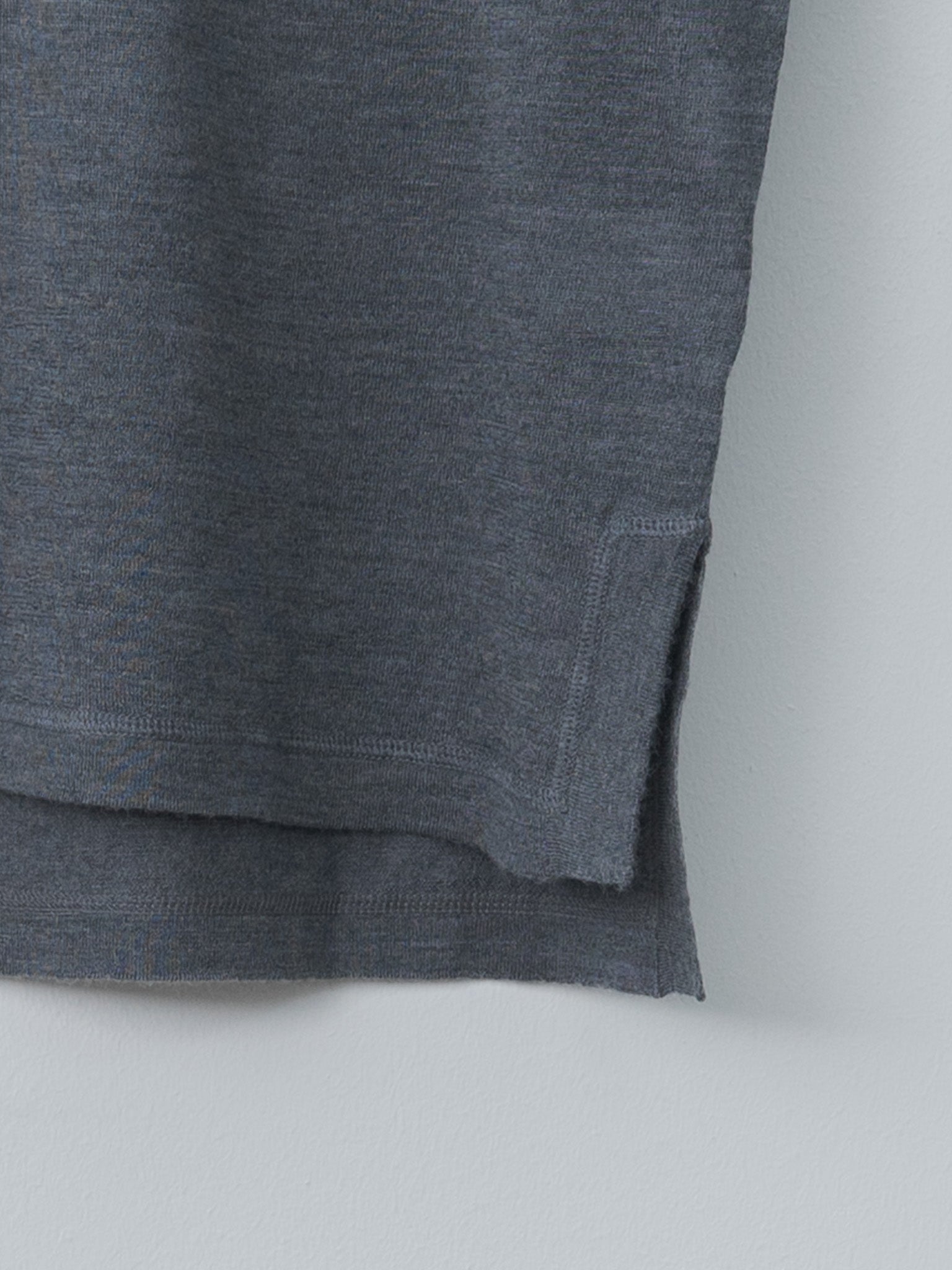 Namu Shop - Sofie D'Hoore MARTA Merino Wool Tee - Steel Melange