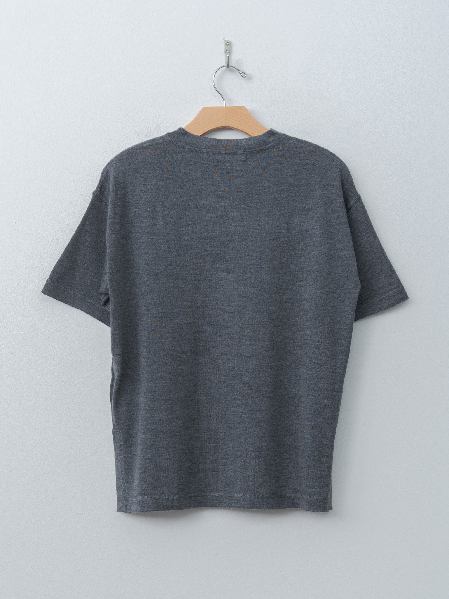 Namu Shop - Sofie D'Hoore MARTA Merino Wool Tee - Steel Melange