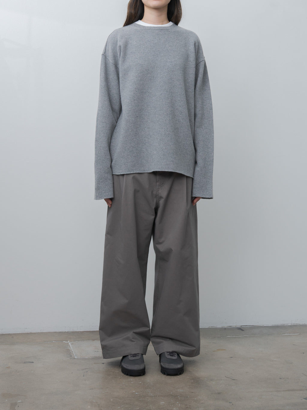 Namu Shop - Sofie D'Hoore MILES Sweater - Mid Gray Melange
