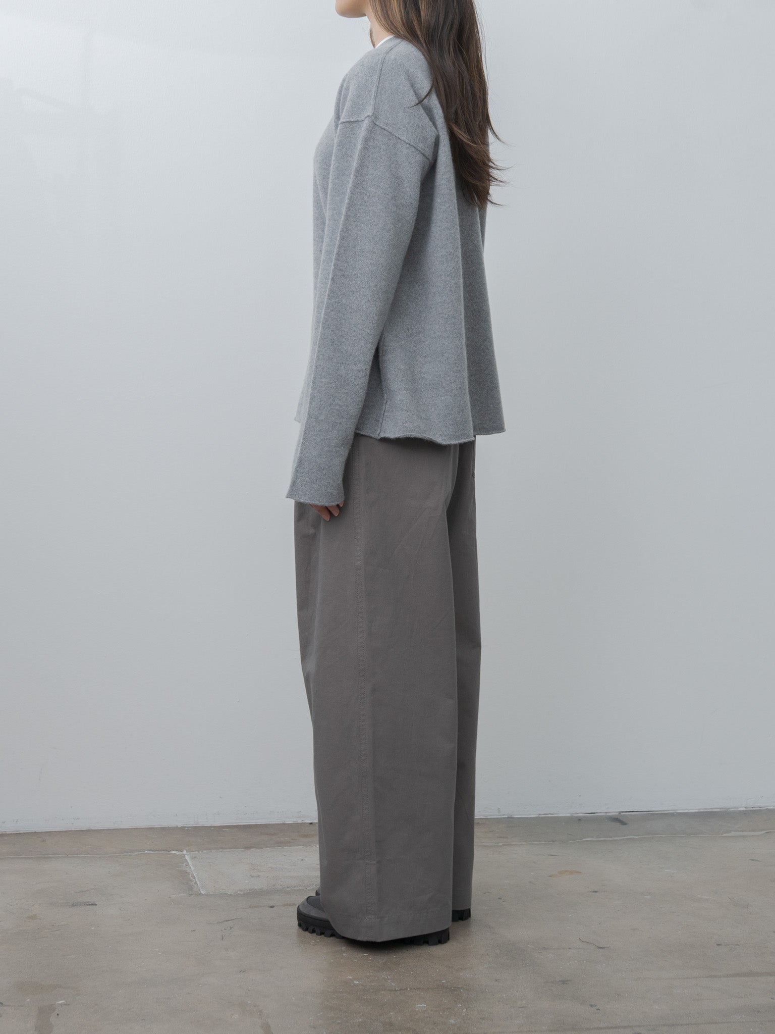 Namu Shop - Sofie D'Hoore MILES Sweater - Mid Gray Melange