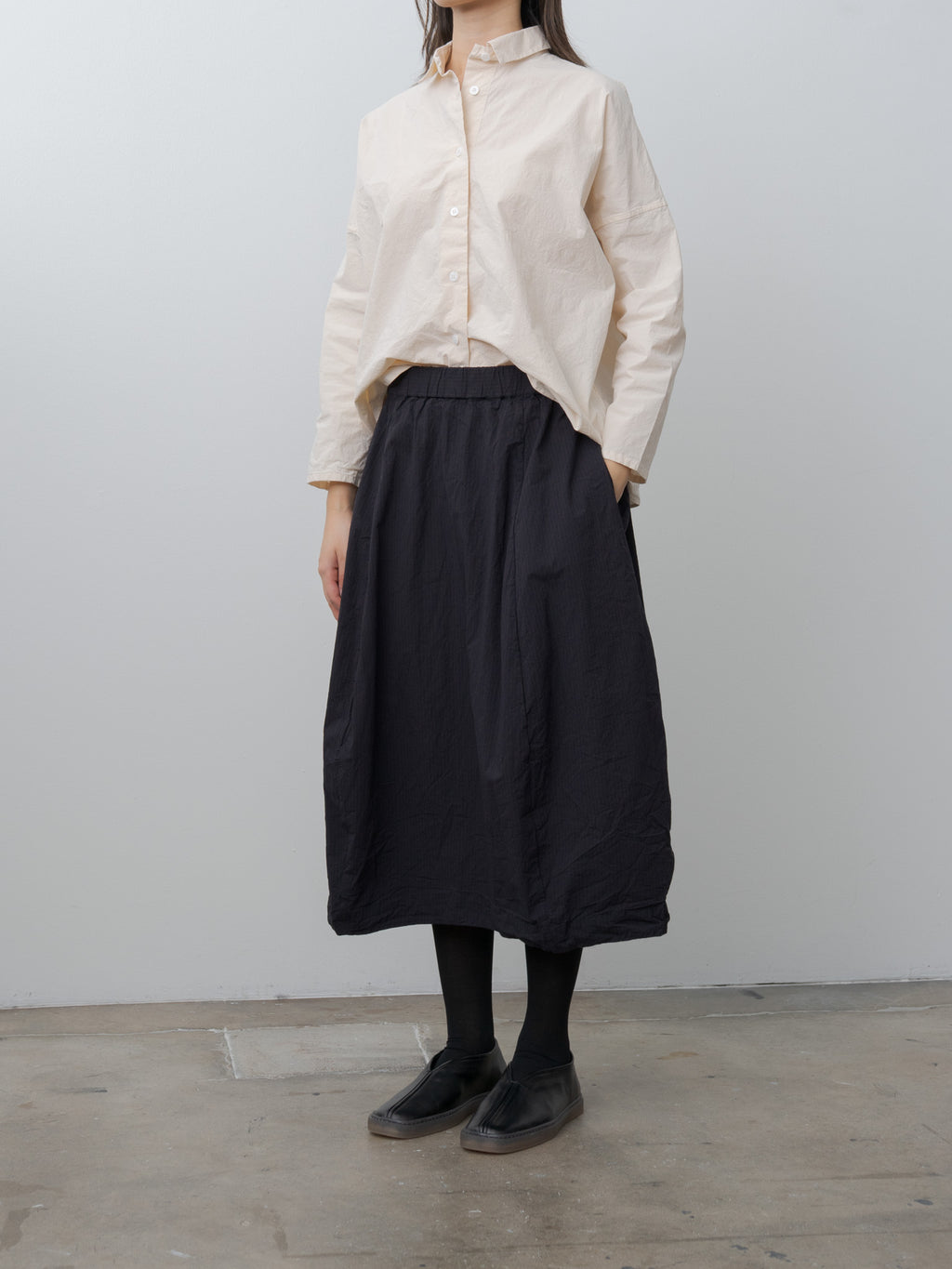 Namu Shop - Bergfabel Carla Skirt - Burgundy/Navy Stripe